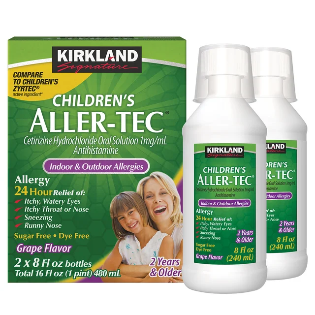 KIRKLAND SIGNATURE CHILDREN'S ALLER-TEC 2 X 8 OUNCE