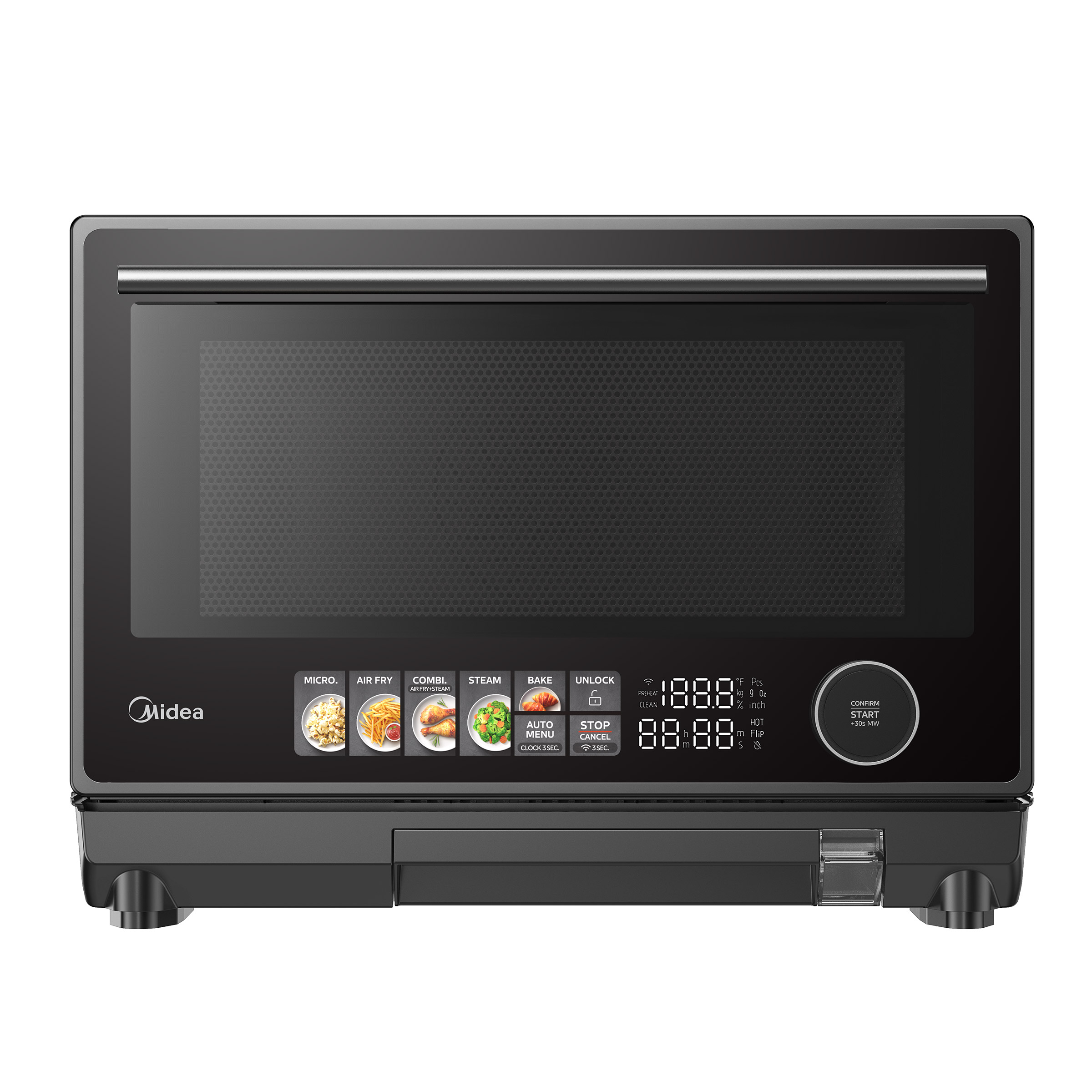 Midea 0.9 cu. ft. 4-in-1 Countertop Microwave, Air Fry & Steam