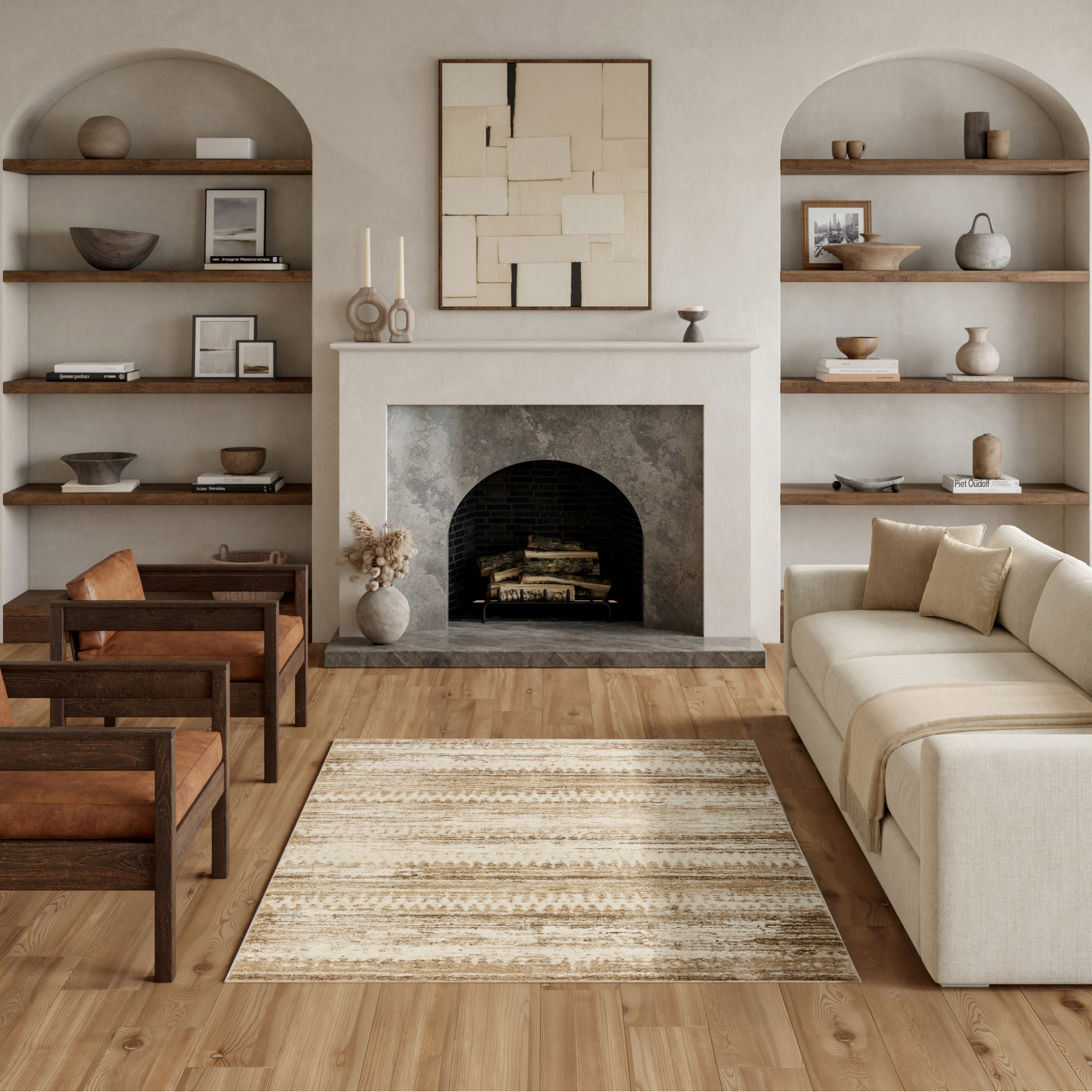 Nourison Briar Area Rug  Holly  5’3” x 7’3”