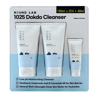 ROUND LAB 1025 DOKDO CLEANSER 2-150 ML & 1-40 ML