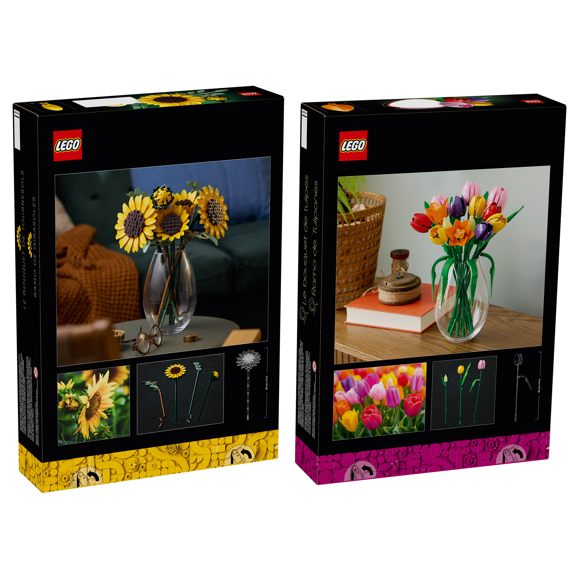 Lego Sunflower Bouquet & Tulip Bouquet Bundle | Costco