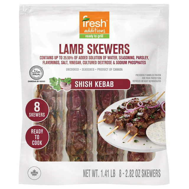 FRESH ADDITIONS LAMB SKEWERS 1.41 LB
