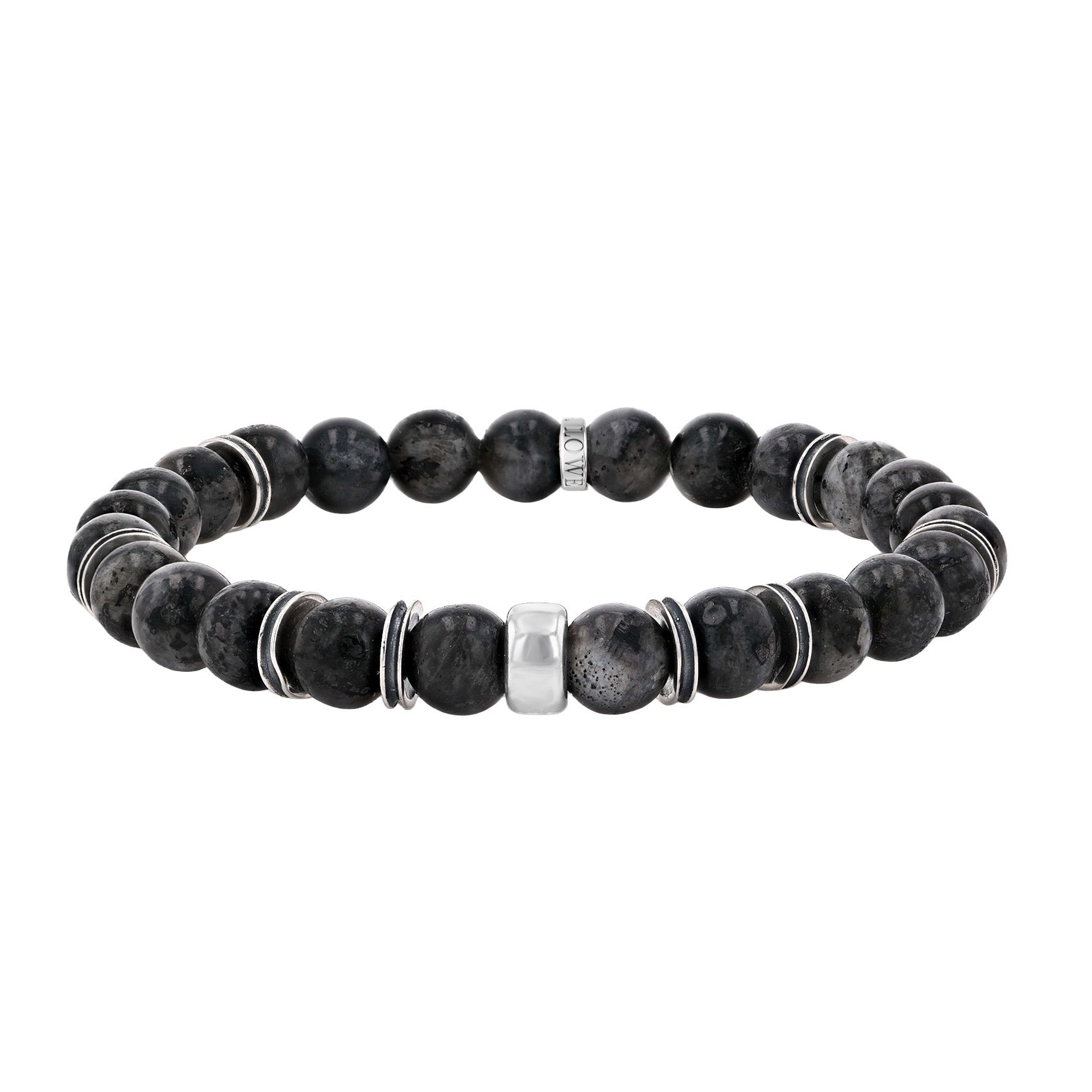 Mr. Lowe by Sheryl Lowe Labradorite Beaded Bracelet with Silver