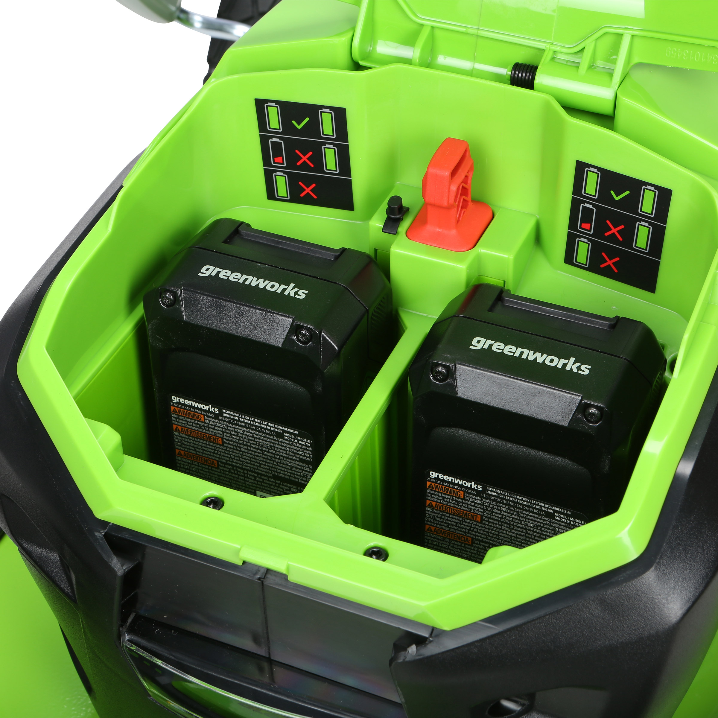 Greenworks 48V (2x24V) Lawn Mower & String Trimmer & Blower Combo