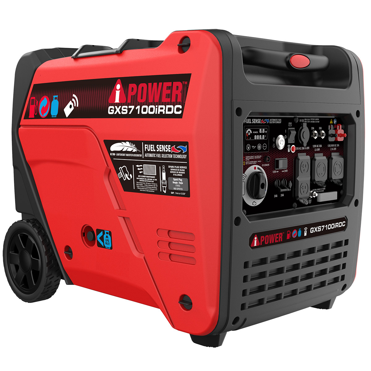 A-iPower 7100/5700W Dual Fuel Remote Start Inverter Generator | Costco