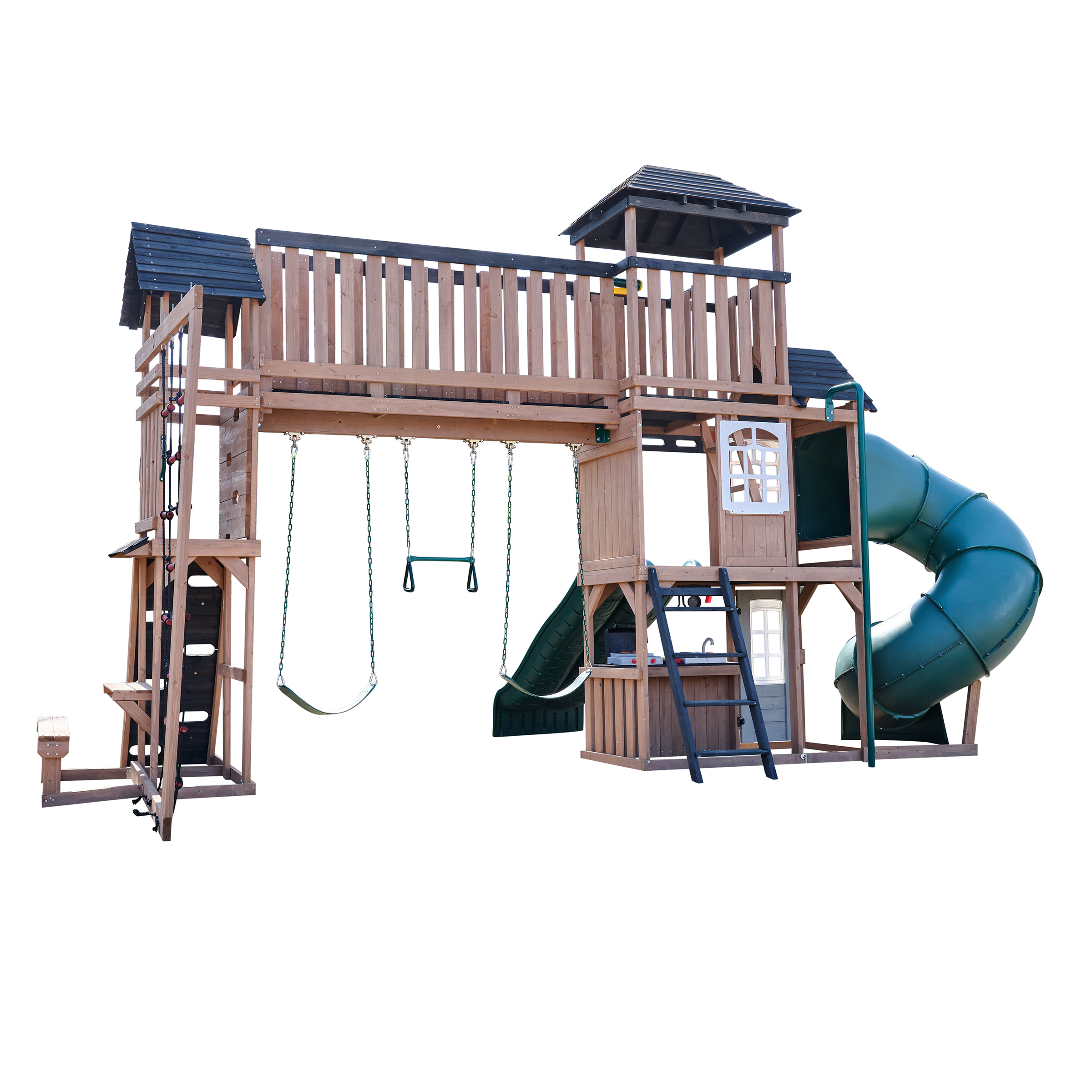 KidKraft Treetop Observatory Wooden Outdoor Swing Set