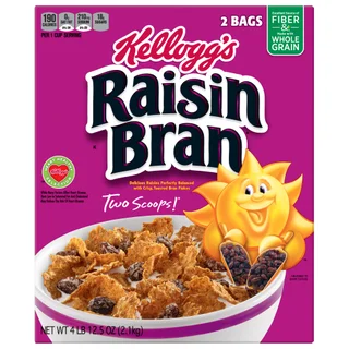 Kellogg's Raisin Bran Cereal, 38.25 oz, 2-count