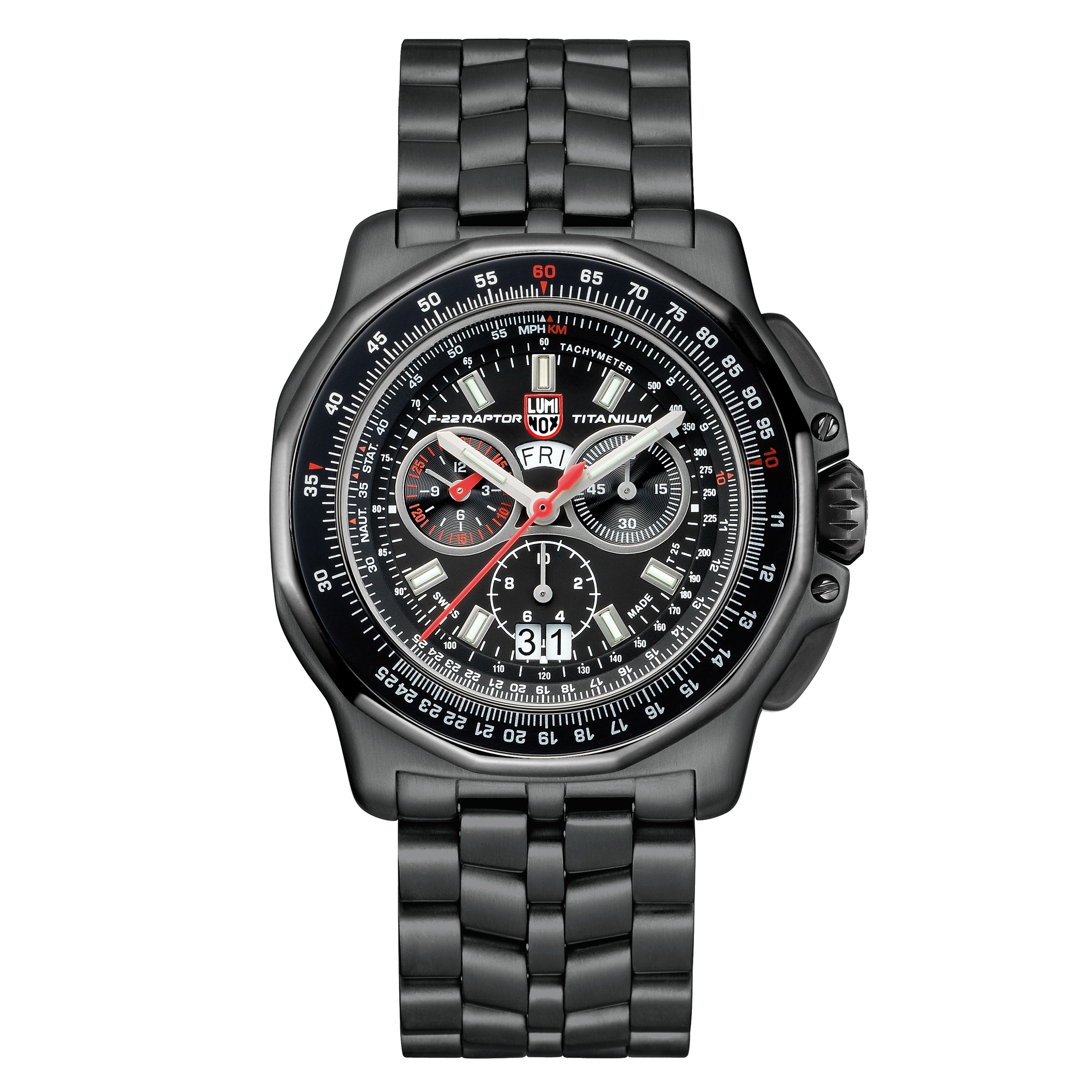 Luminox F22 Raptor Titanium Men's Pilot Watch, 44mm Costco