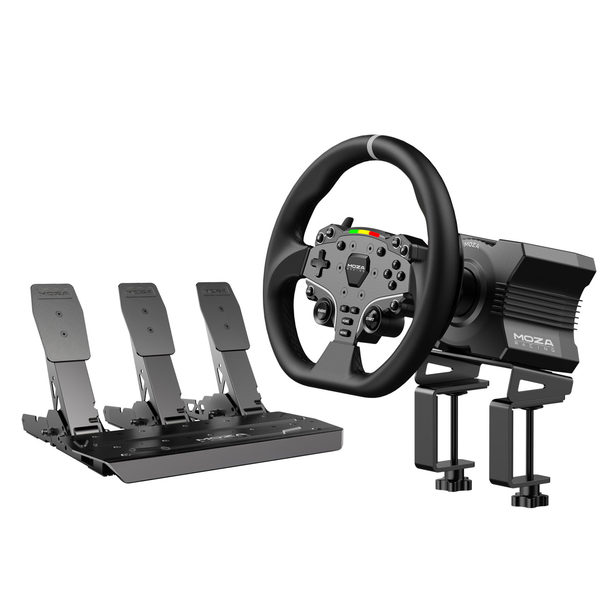 MOZA R5 All-in One PC Gaming Racing Simulator Bundle with Clutch