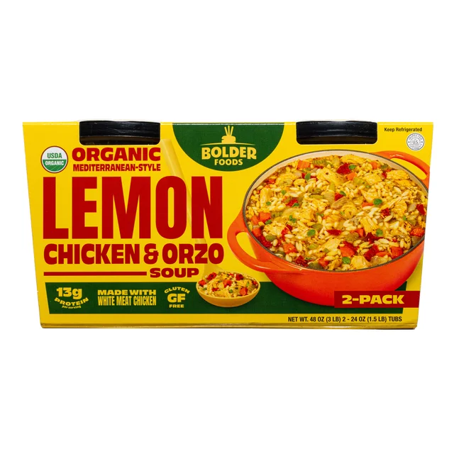 ORG LEMON CHIX ORZO SOUP BOULDER 2/24OZ T10H5 SL63