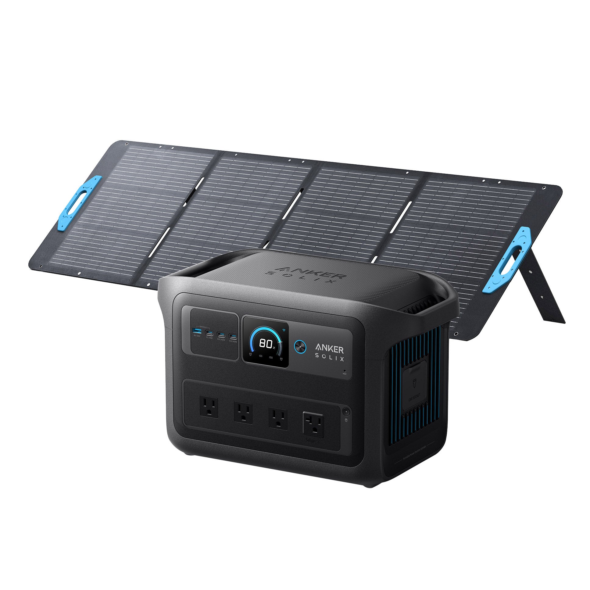 Anker SOLIX C1000X Gen2 Solar Generator with 200W Solar Panel