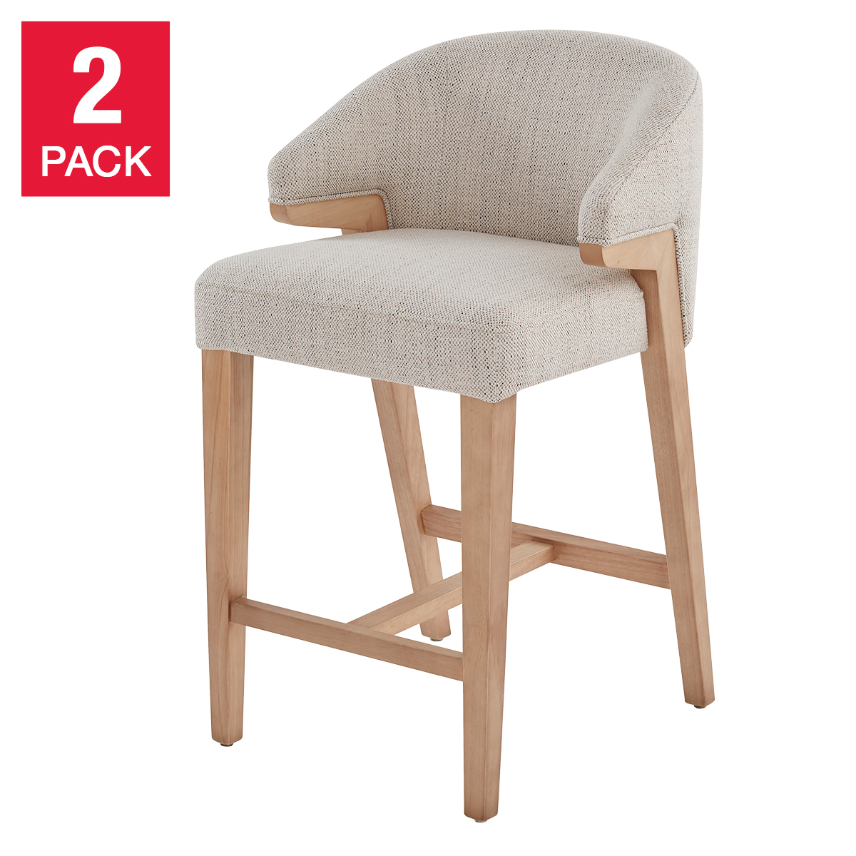 Aiden & Ivy Fabric Counter Stools, 2-pack