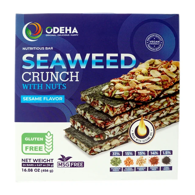 ODEHA SEAWEED CRUNCH W NUTS 24 CT