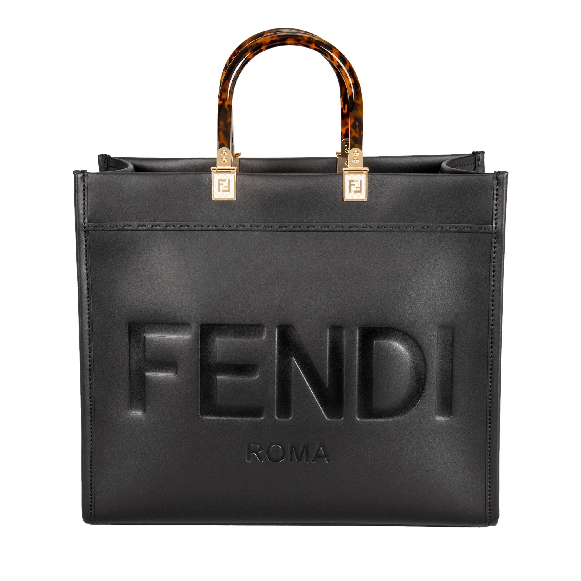 Fendi Sunshine Med Vit King Bag, Black | Costco