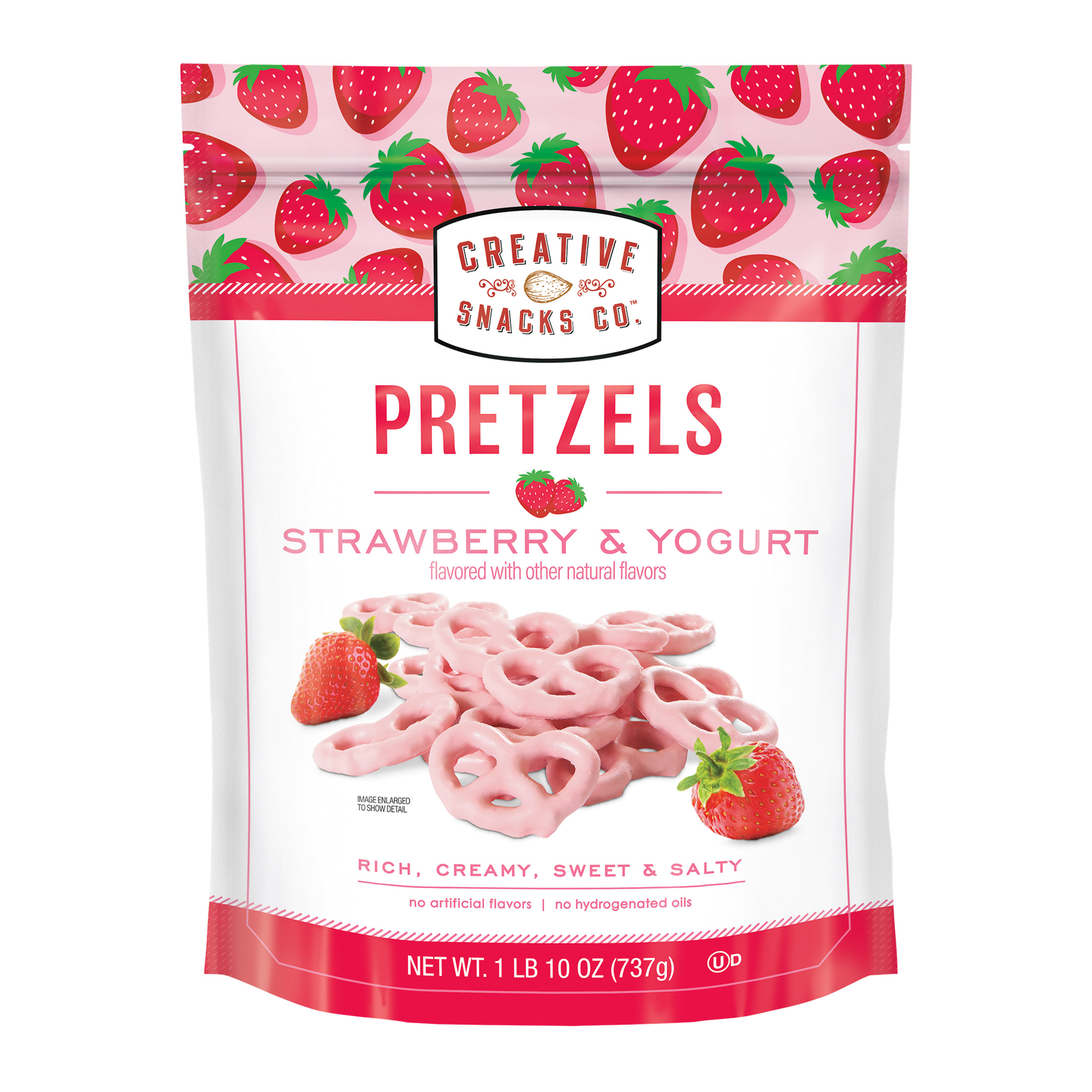 Creative Snacks Co. Strawberry and Yogurt Pretzels, 26 oz | Costco