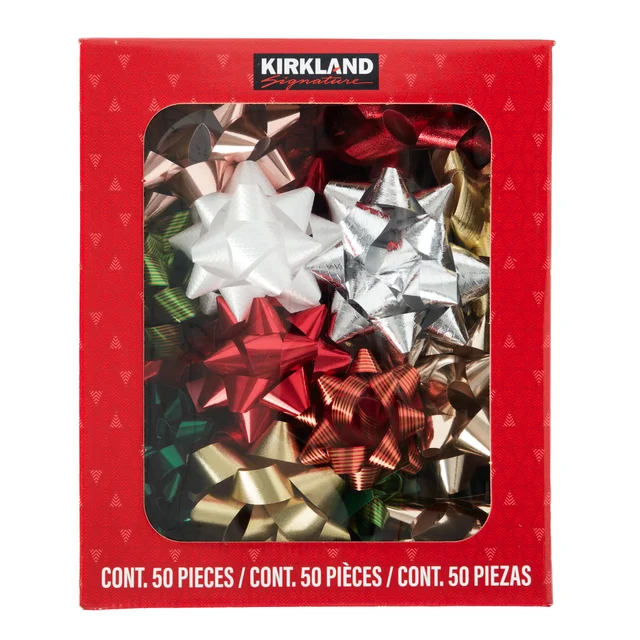 Kirkland Signature Holiday Bows, 50-count, Assorted Colors