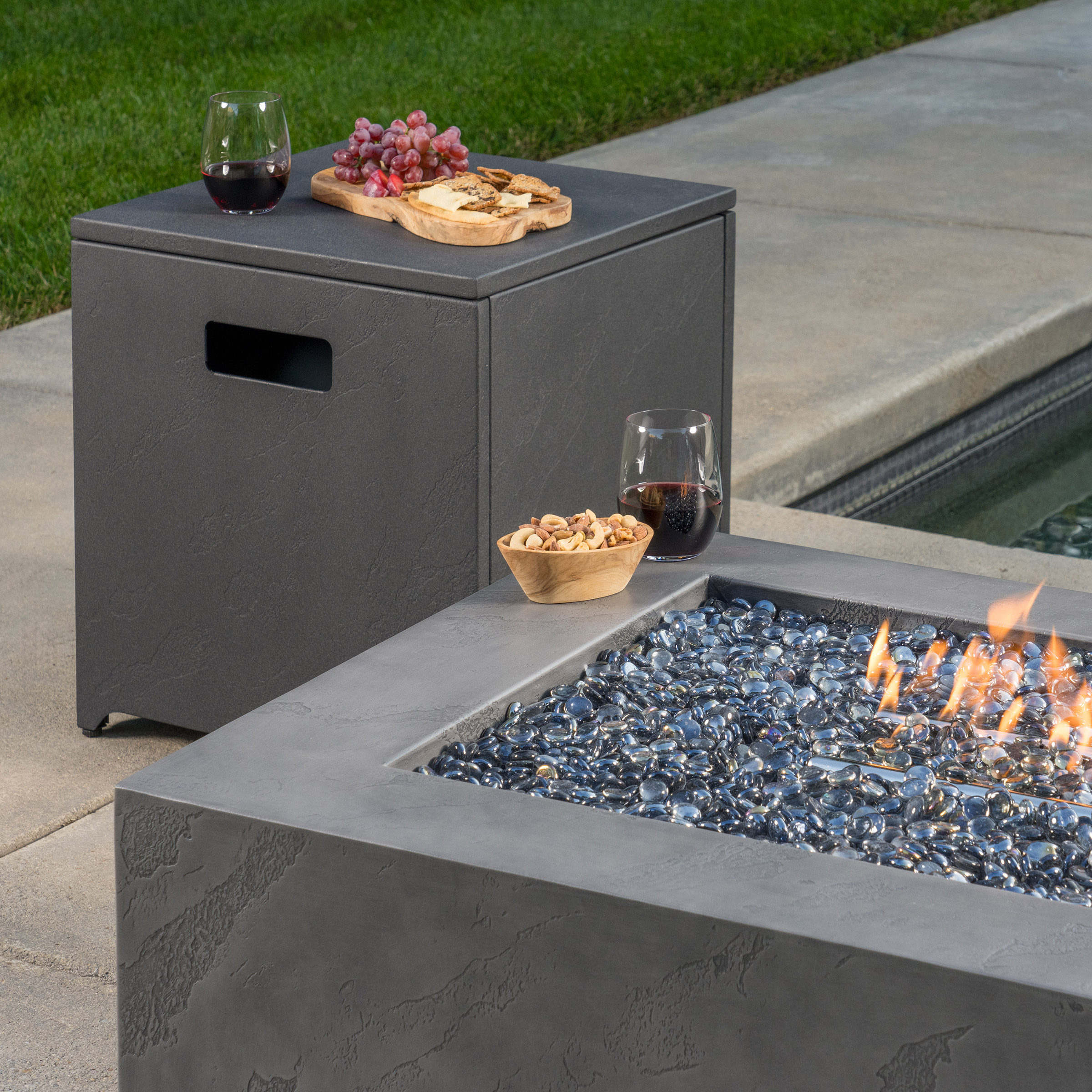 Oliver Fire Pit with Tank Cover | Costco
