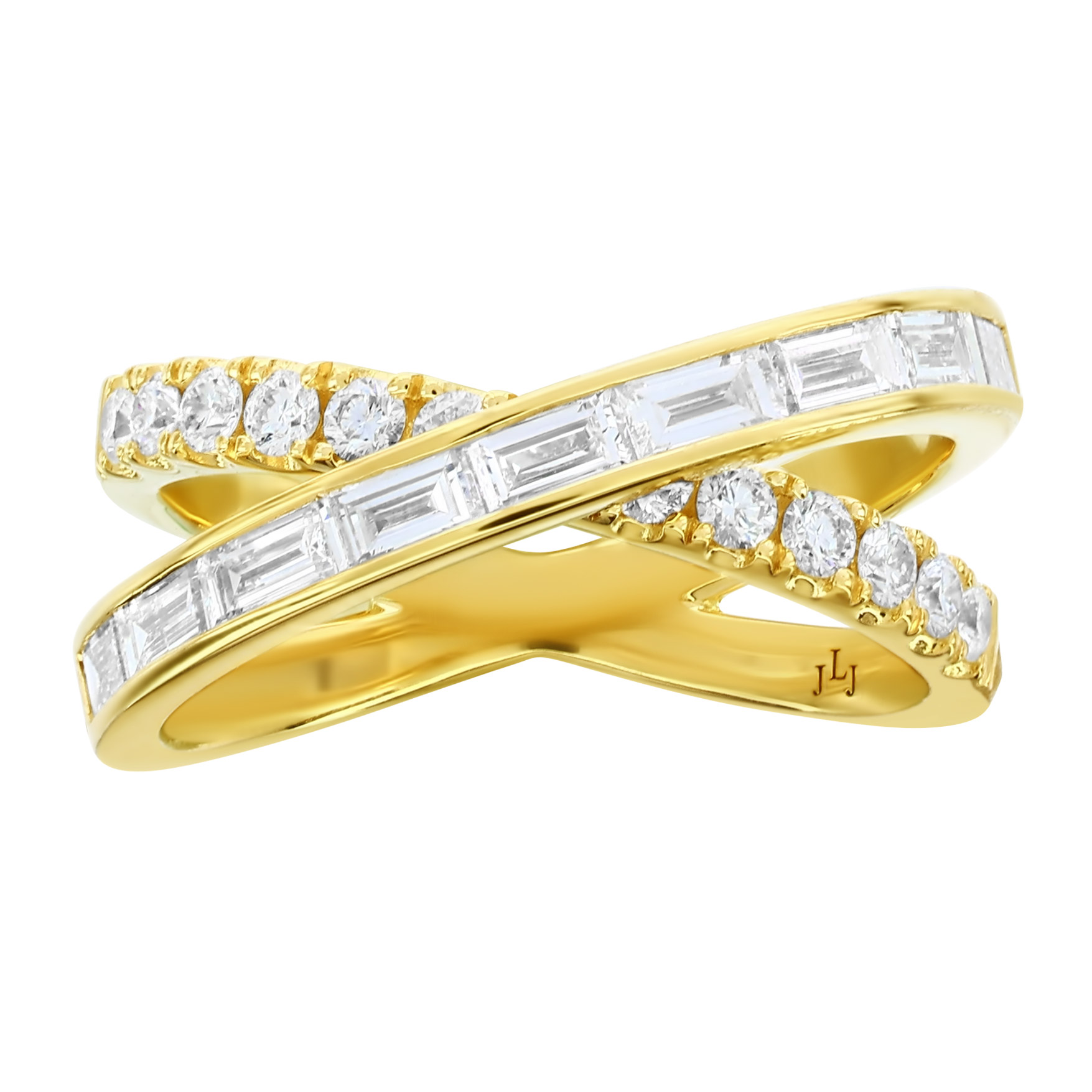 Baguette and Round Brilliant Diamond Ring (1.18 ctw)