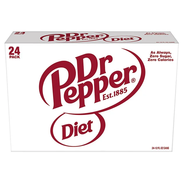 Diet Dr. Pepper, 12 fl oz, 24-count