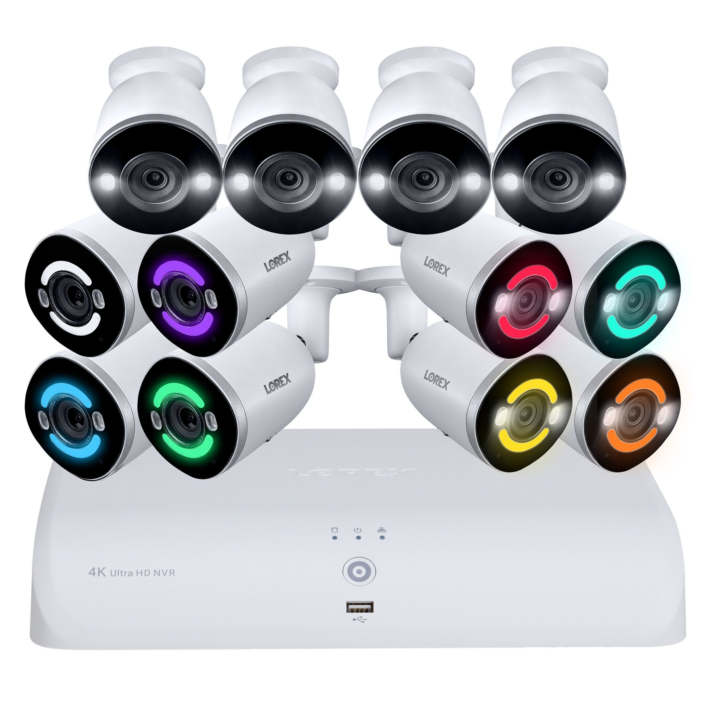 Lorex Fusion 4K 16-Channel NVR Security System with 8 4K Wired