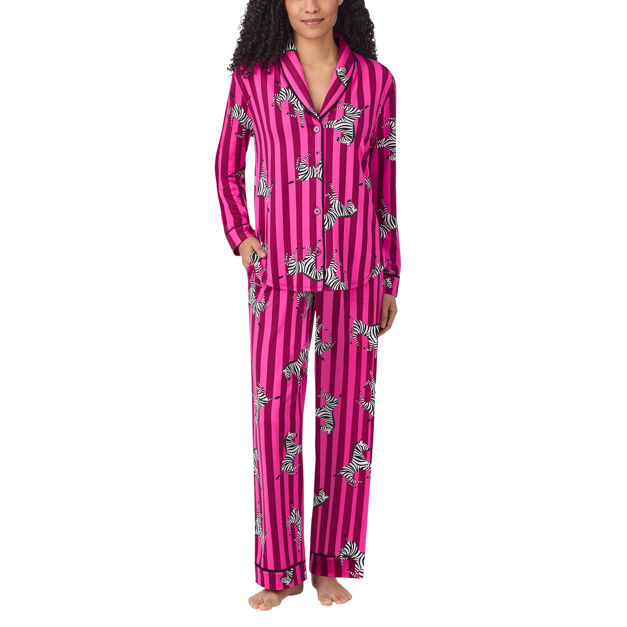 Room Service Women's Shawl Collar Pajama Set