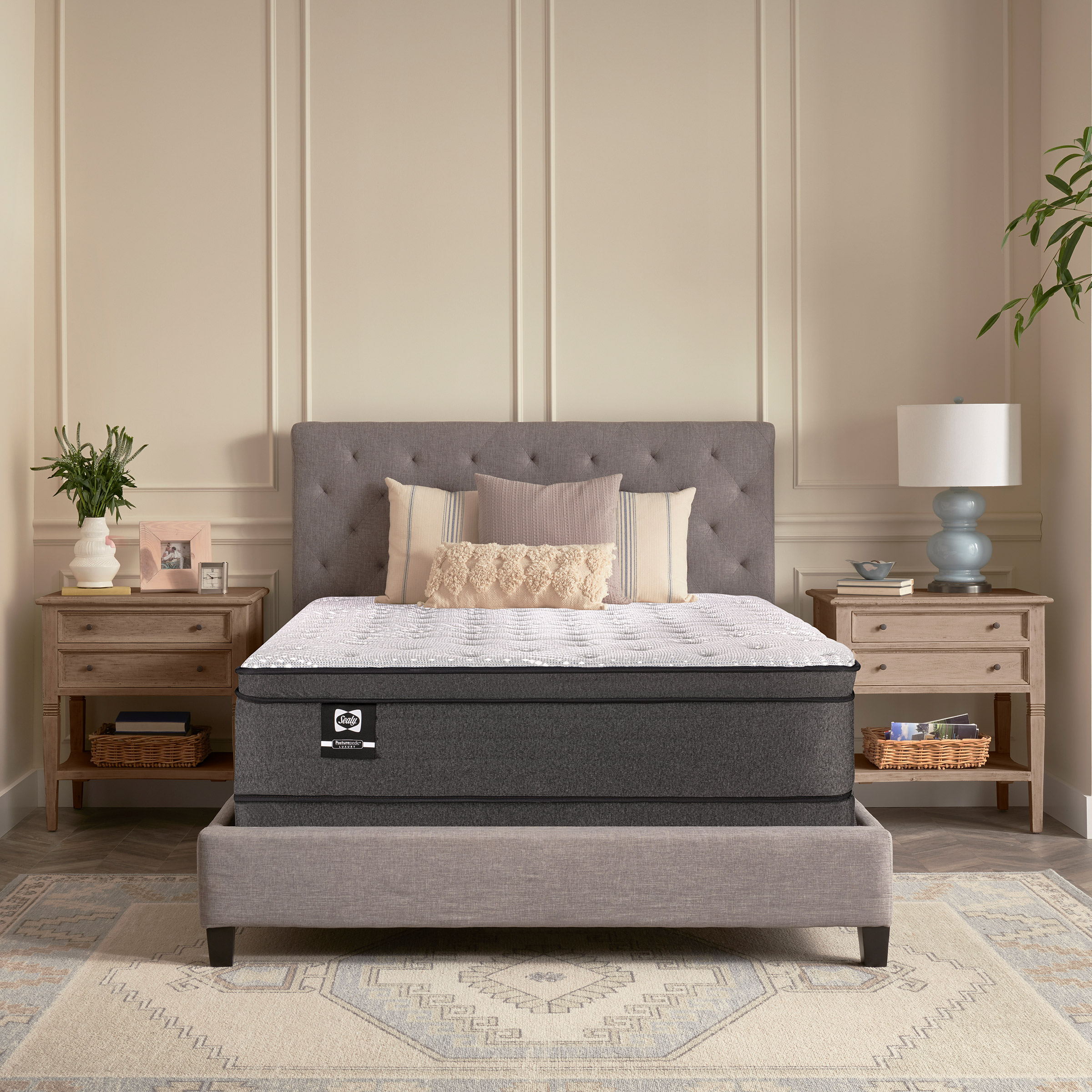Sealy Posturepedic Luxury 1100 Series Laurella Medium Eurotop Mattress or Set