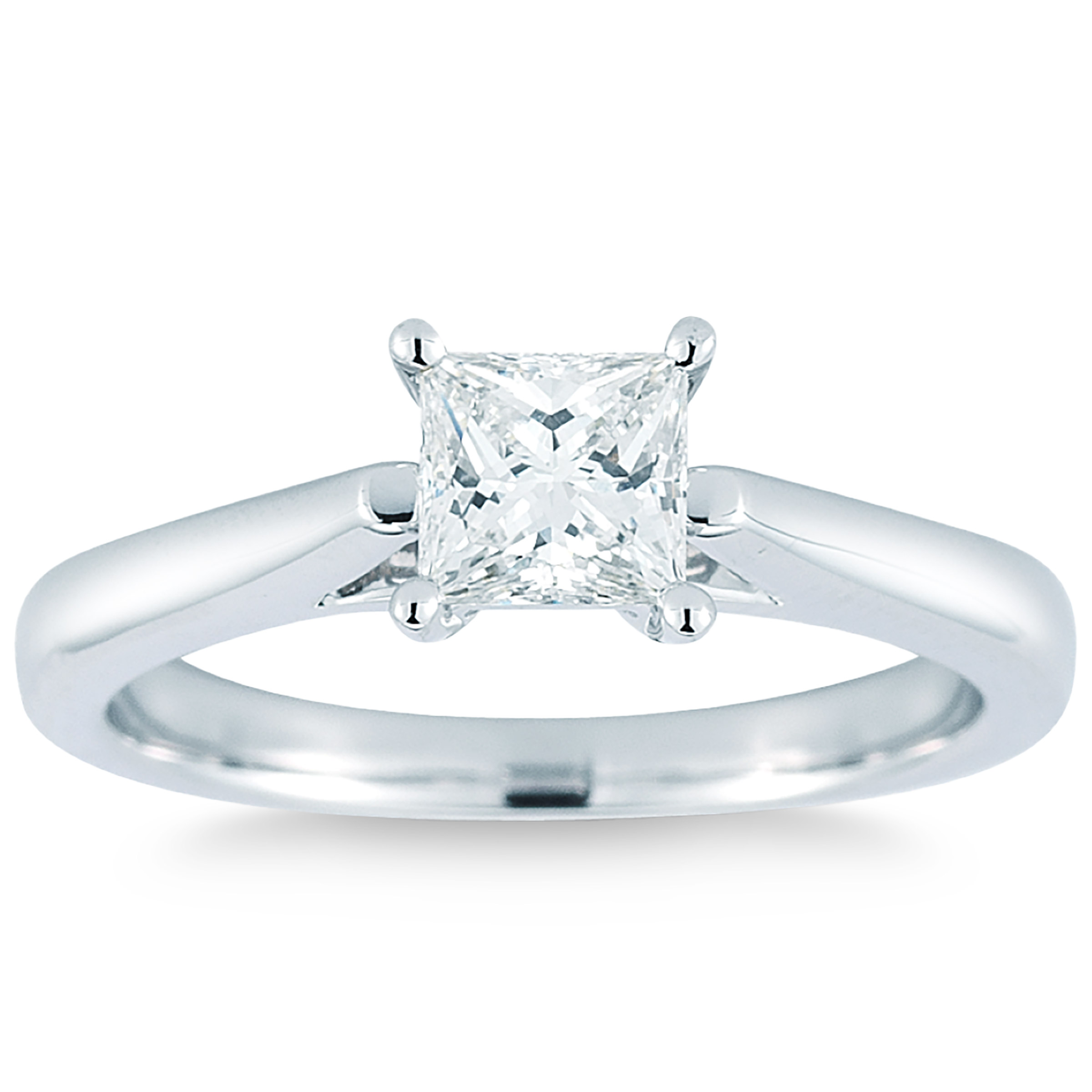 Princess Cut Diamond Solitaire Ring (0.70 ct)