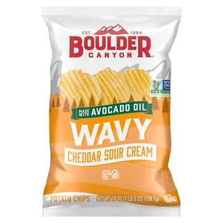 BOULDER CANYON CHEDDAR & SOUR CREAM 19 OUNCES