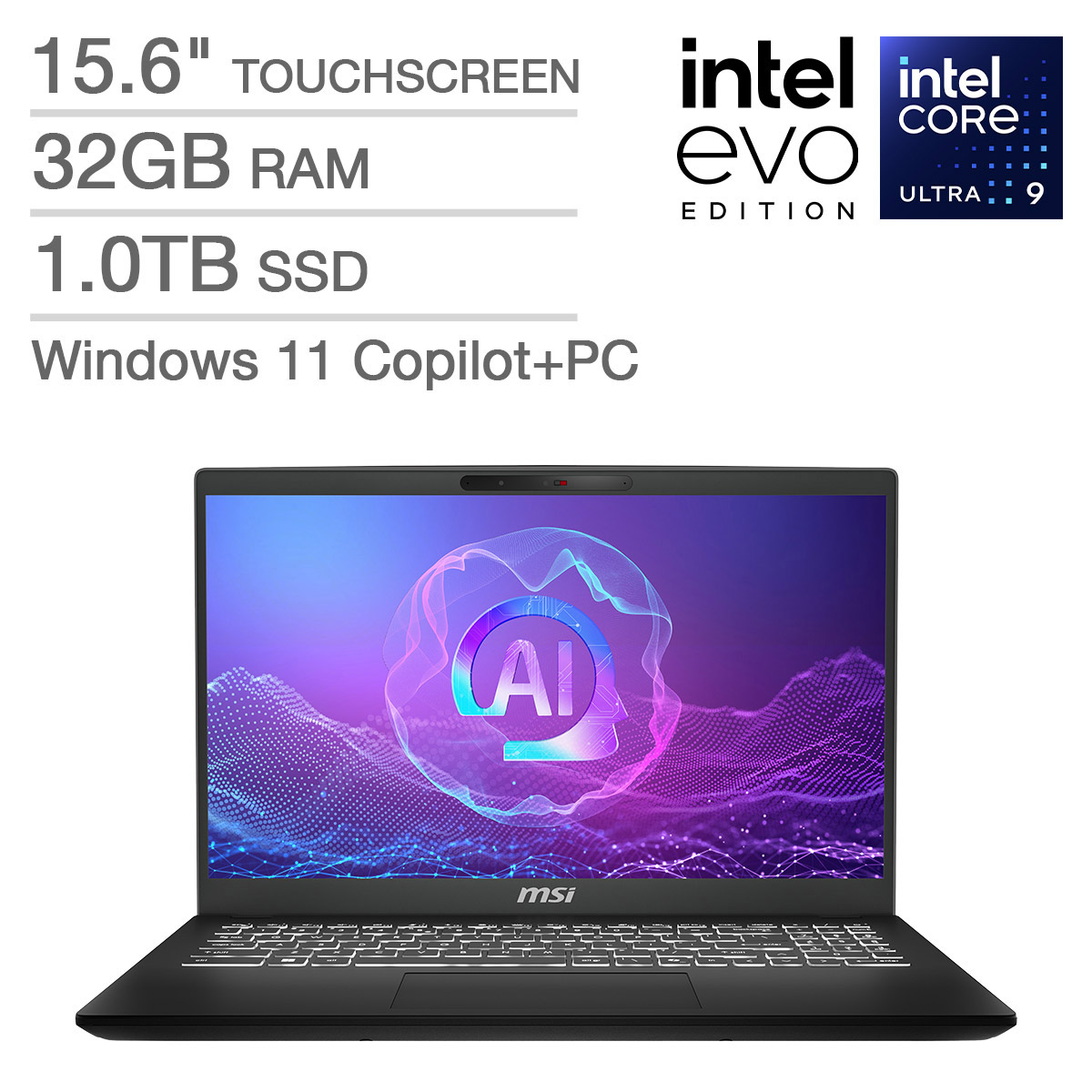 Windowsノート本体 MSI Modern 15H B13M i9 64GB 1TB MSI ビジネスノートPC Modern 15 H B13M - 第13世代 インテル