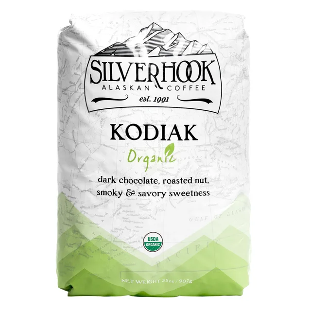 Silverhook Coffee Kodiak Organic Whole Bean Coffee, 2 lbs