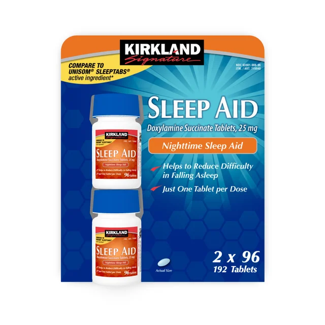 Kirkland Signature Nighttime Sleep Aid, 192 Tablets