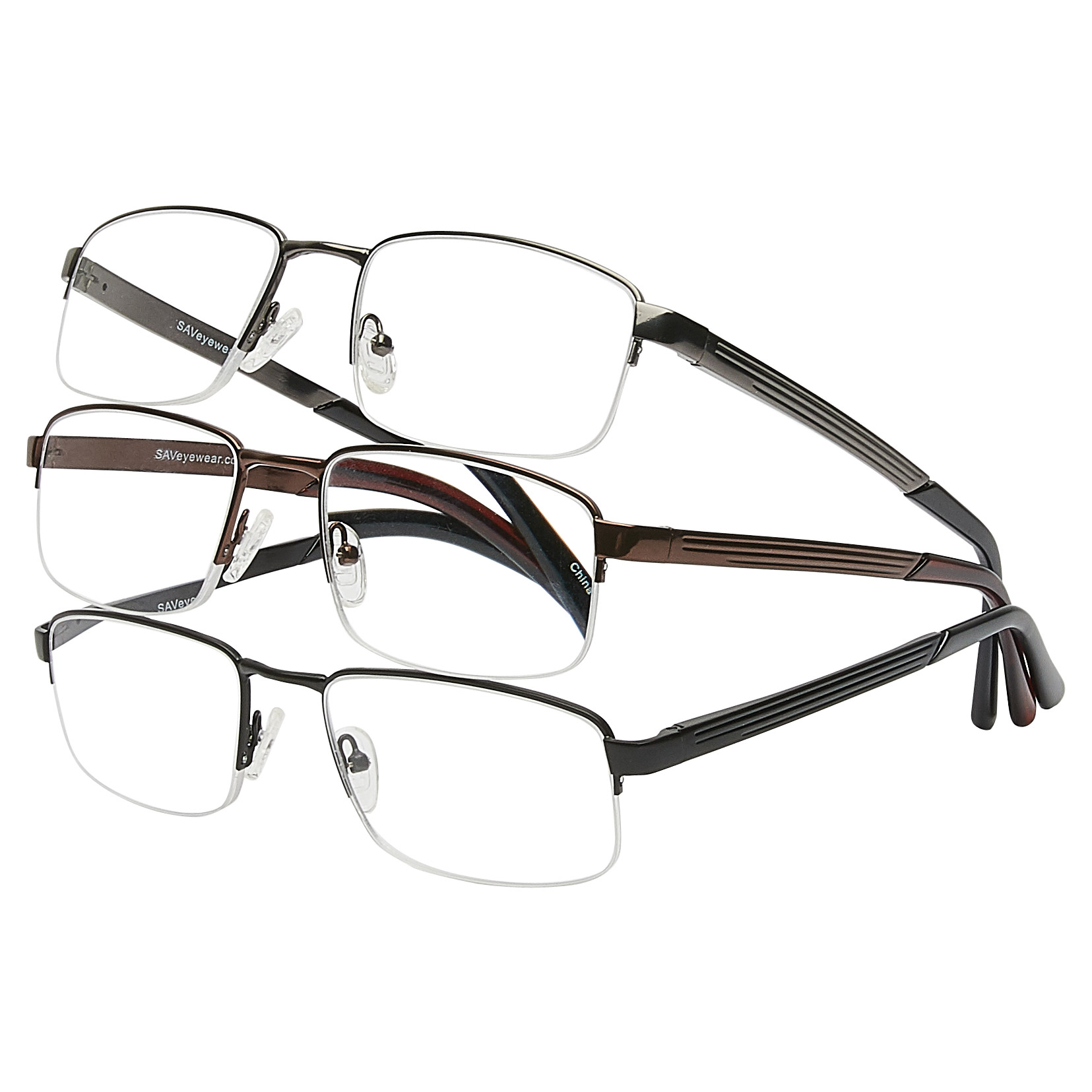 Innovative Eyewear Men’s Classic Reader, Pack of 3