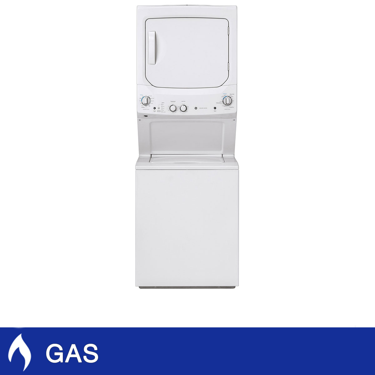 GE White 27 in. 4.4 cu. ft. Washer and 5.9 cu. ft. Dryer Laundry Centre