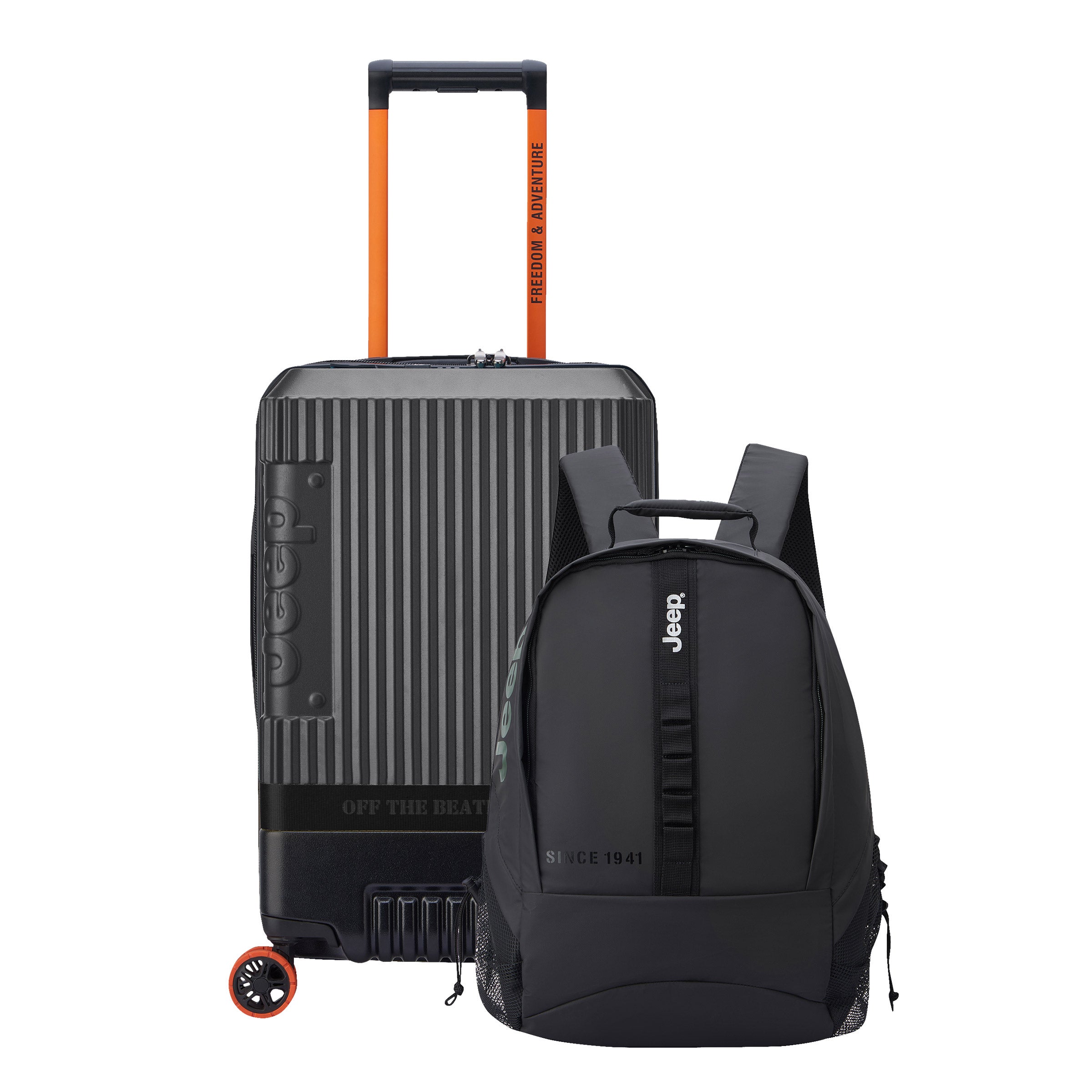 Jeep JH001A Path 2-piece Carry-on and JS011B Versatile Backpack