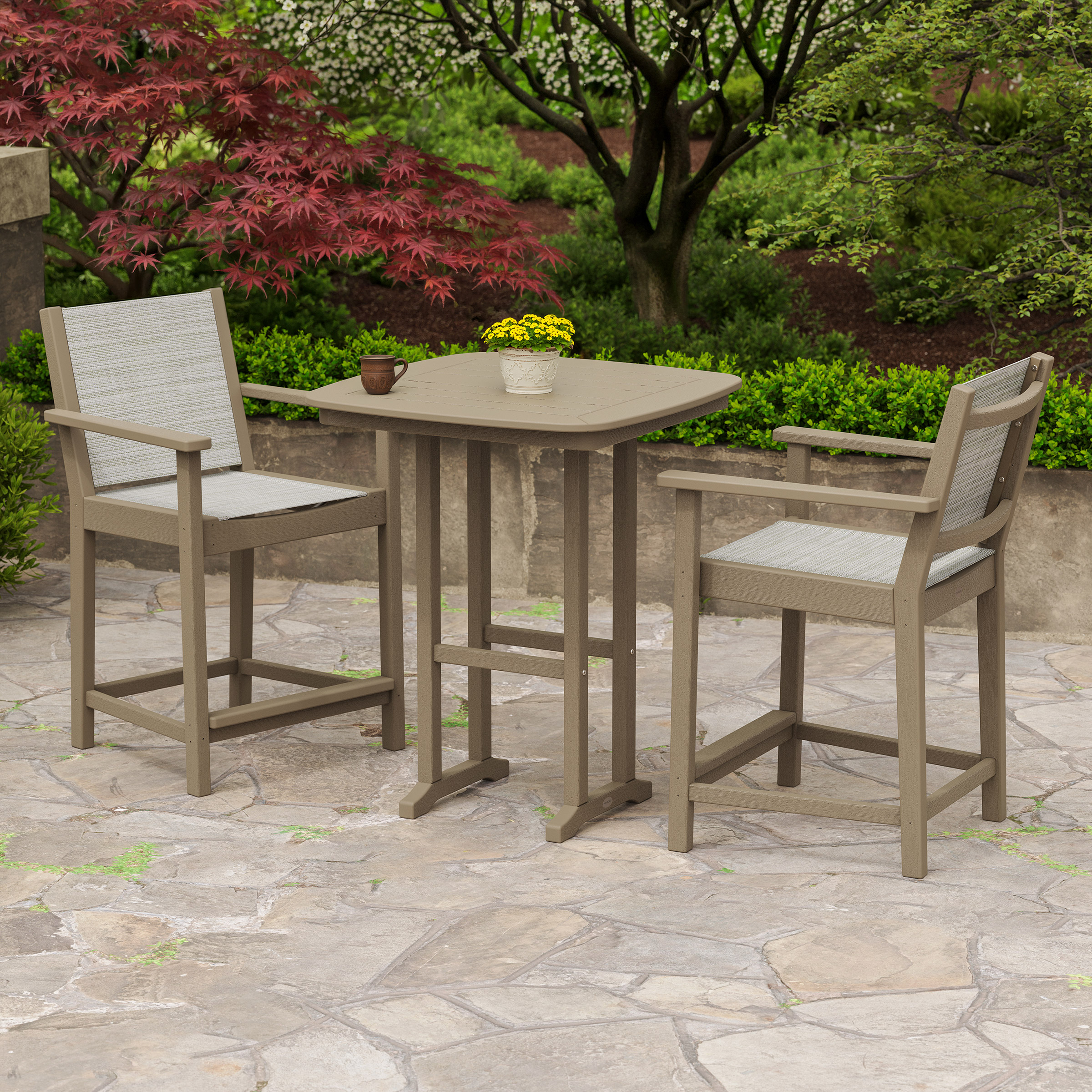 POLYWOOD Camden 3-piece Outdoor Patio High Dining Set | Costco