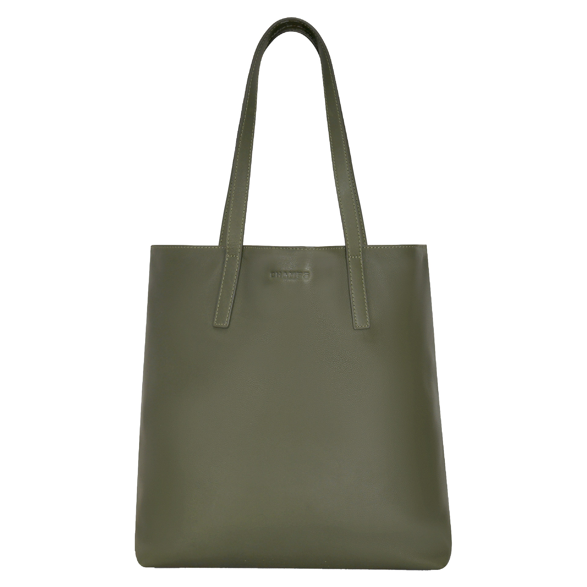 Champs Onyx Collection Leather Vertical Buisness Tote, 13 L