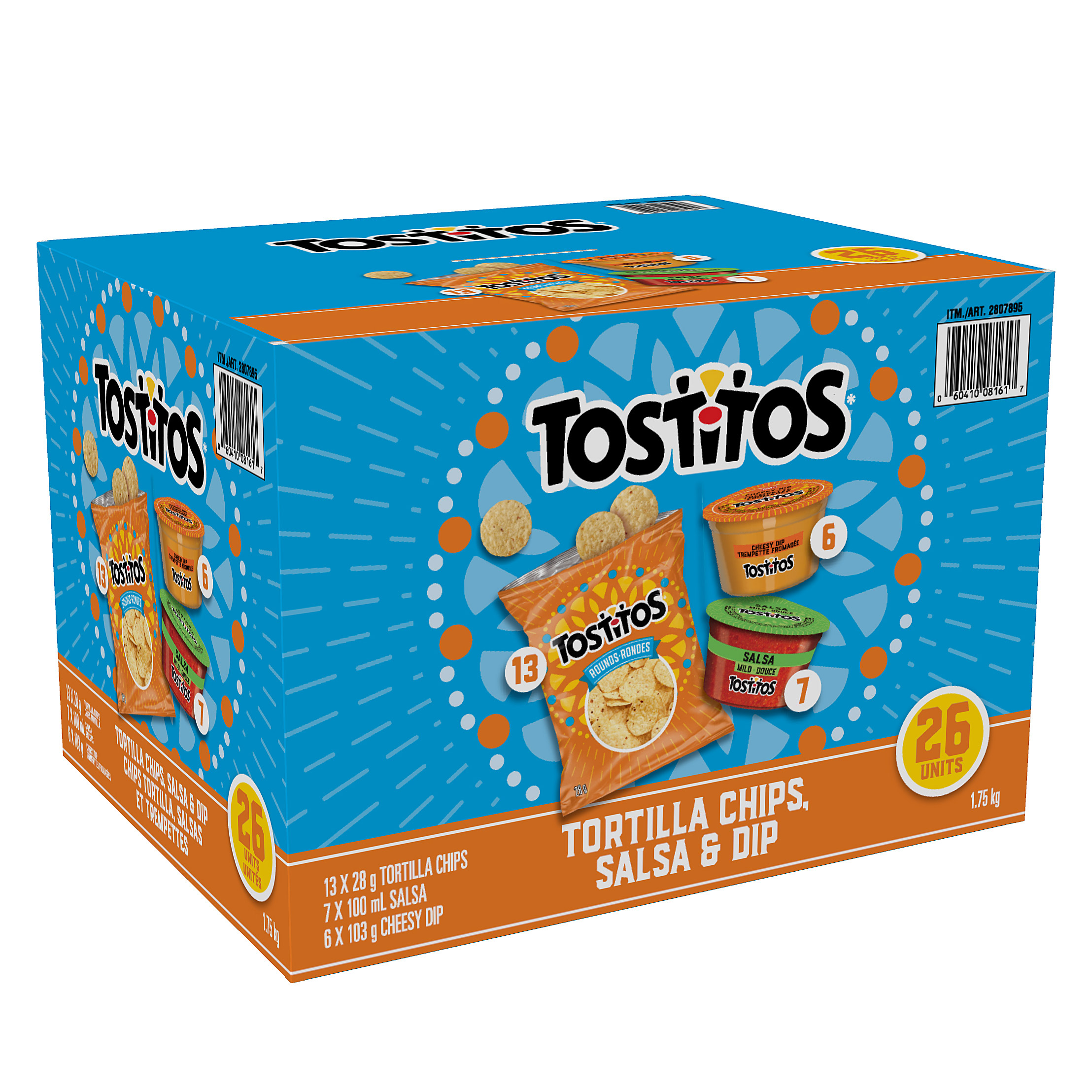 Tostitos Tortilla Chips, Salsa & Dip, 26 units, 1.75 kg