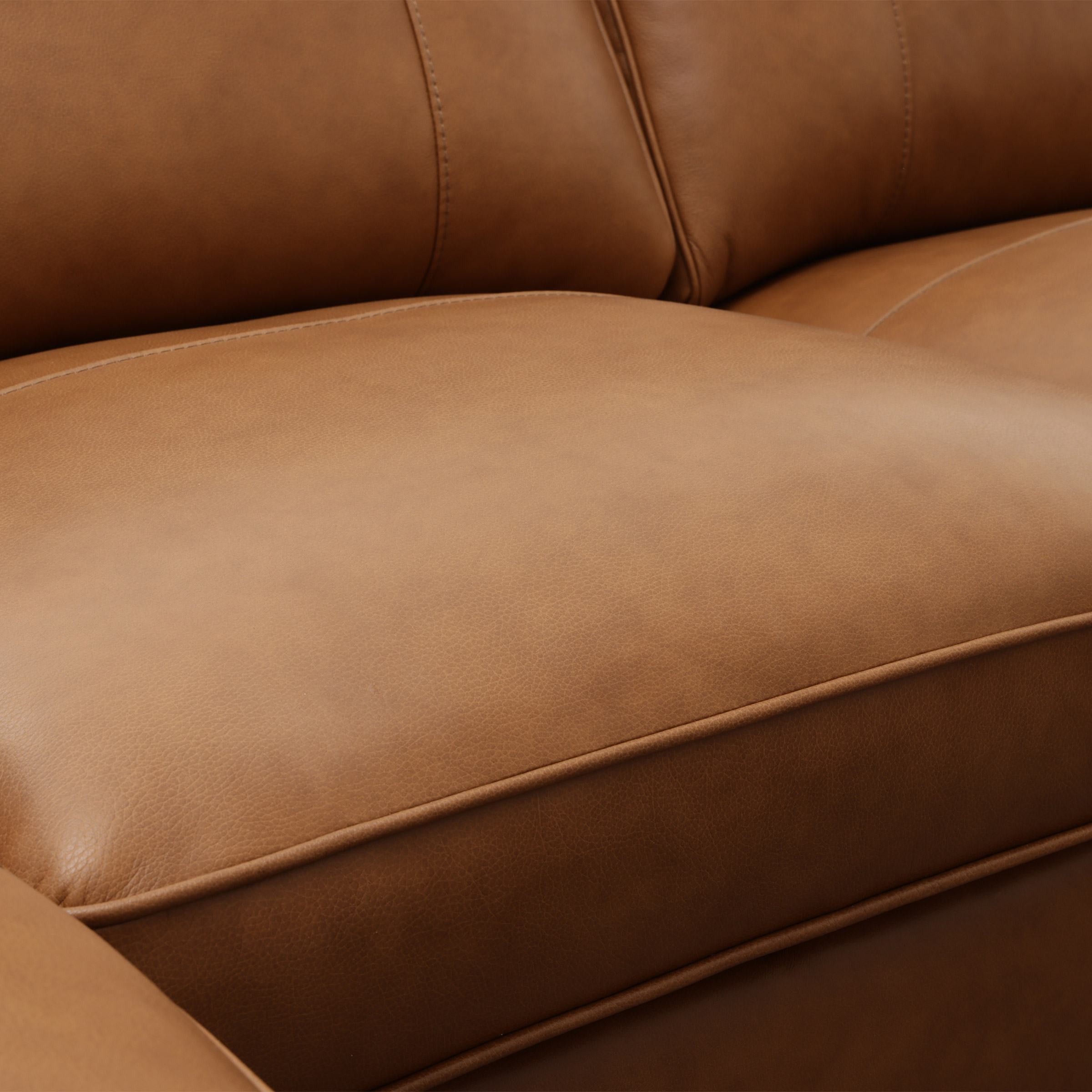 Simon Li Top-grain Leather 5-piece Sectional with Left-hand Facing ...