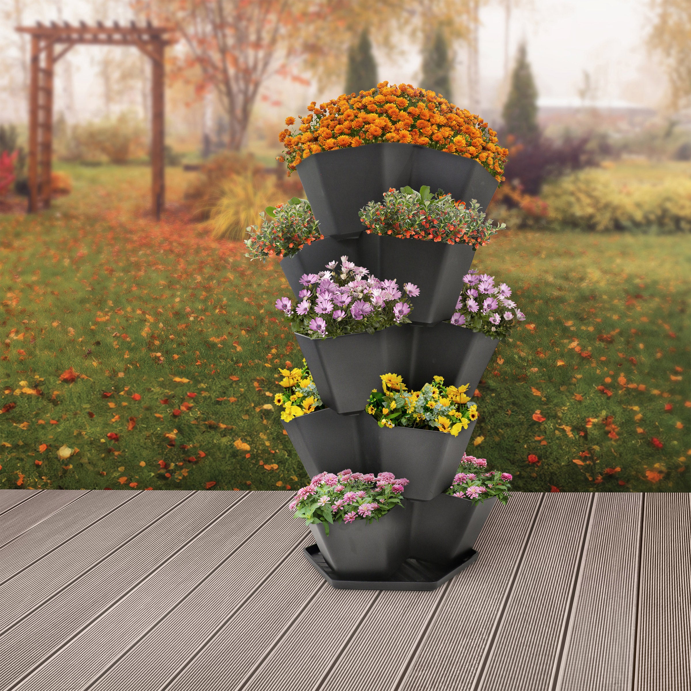 5-Tier Stackable Planter by Multy | Costco