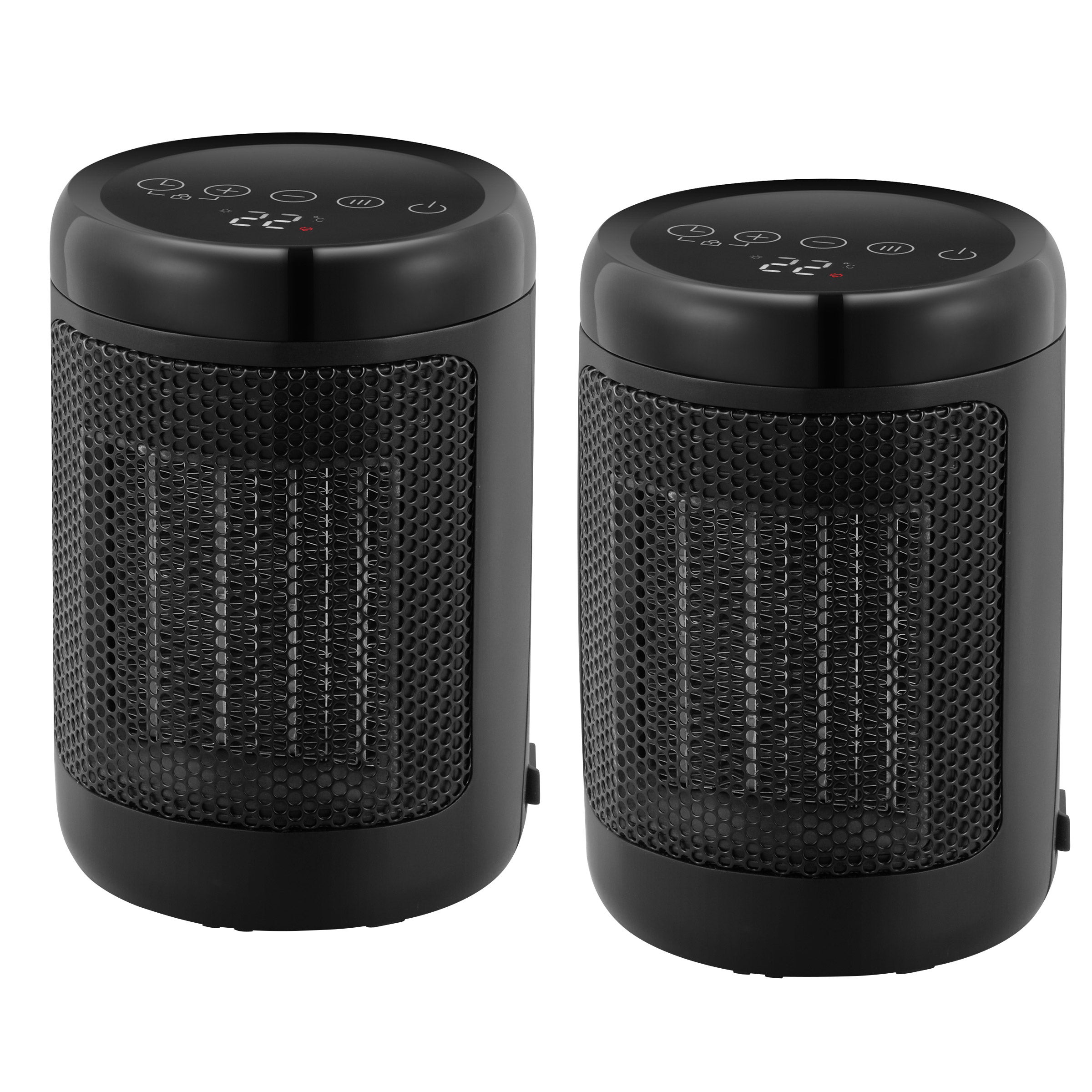 OmniHeat Digital Ceramic Personal Heater, 2-pack | Costco