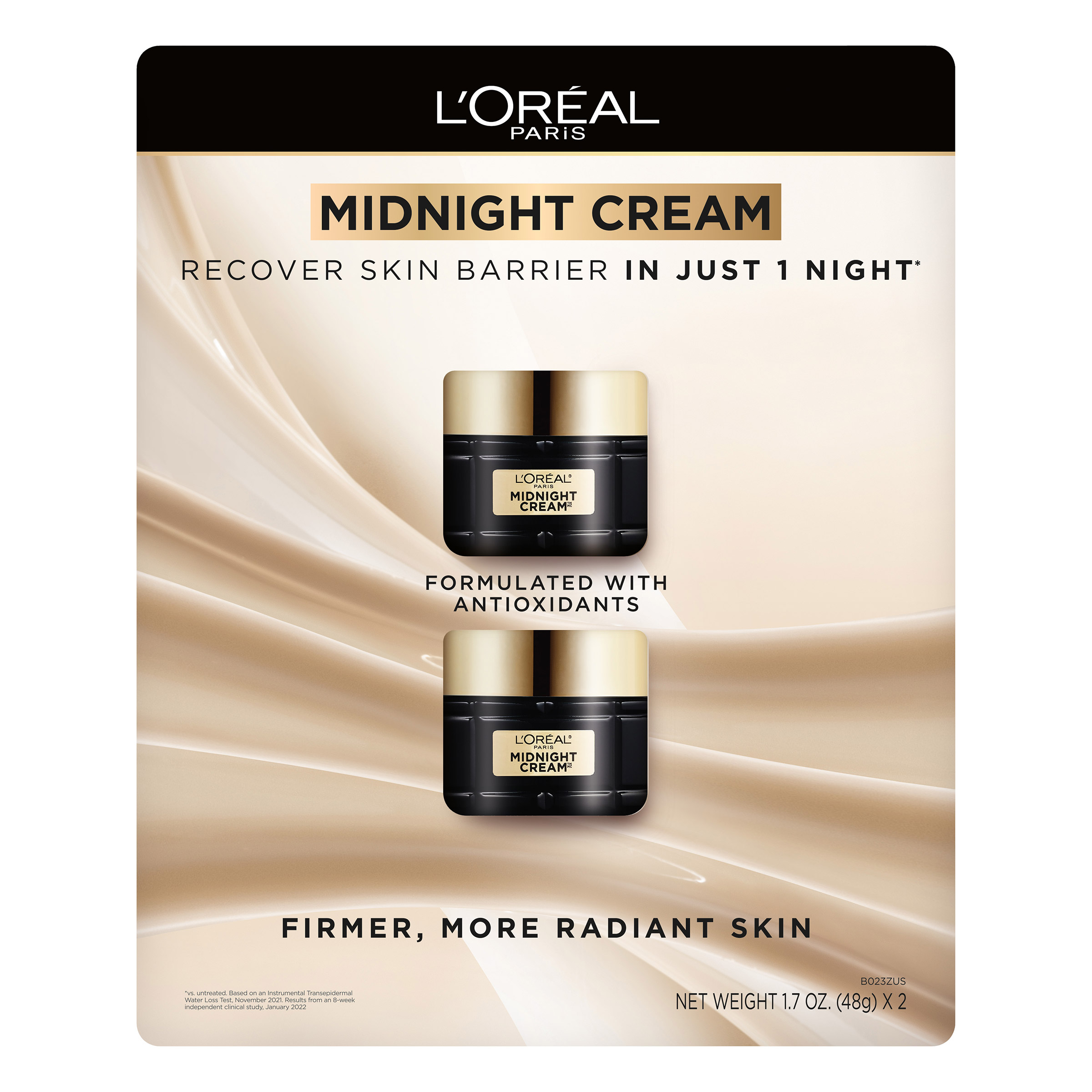 L'Oreal Paris Midnight Cream, 1.7 oz, 2-pack | Costco