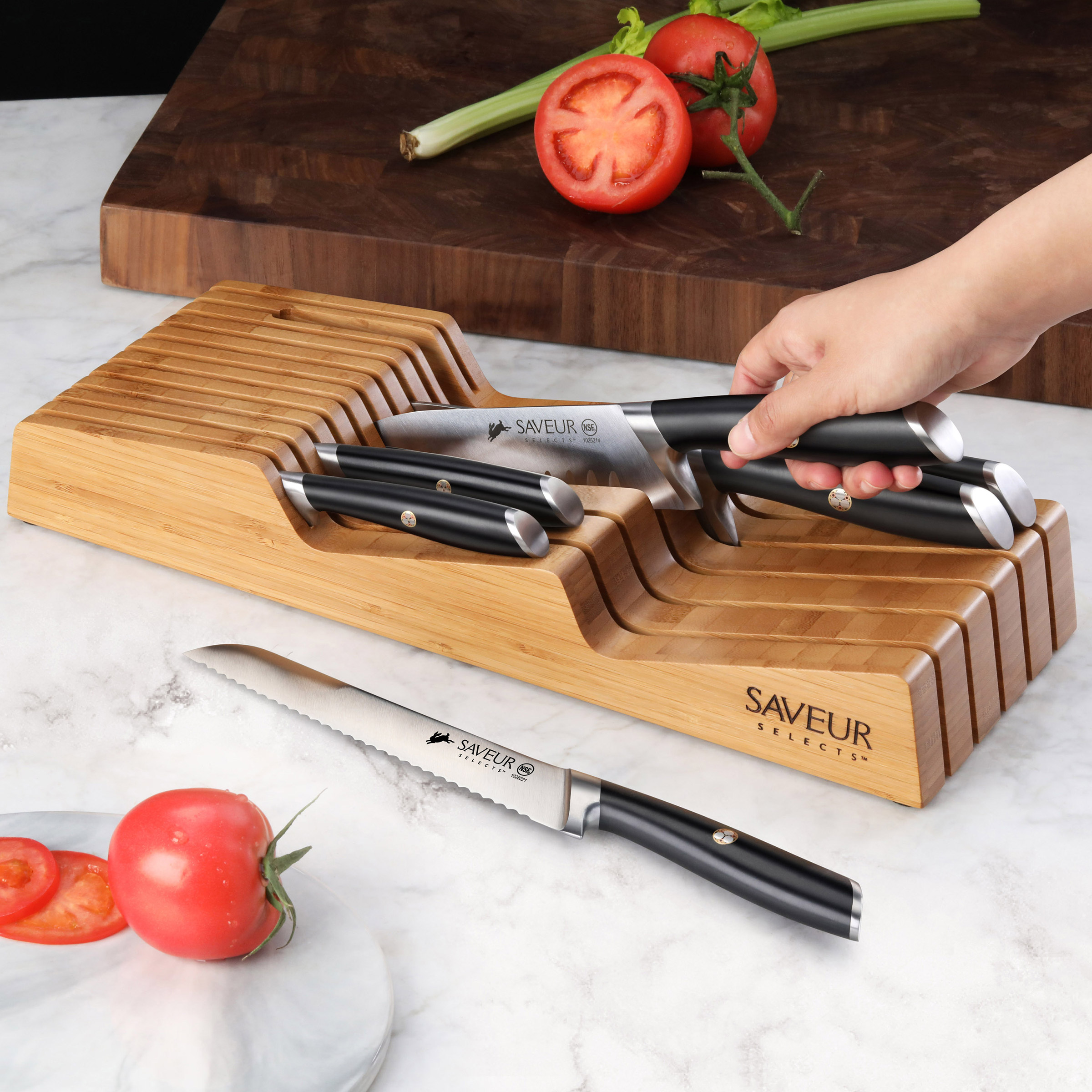 Cangshan SAVEUR Series German Steel 7-piece Knife In-Drawer Set