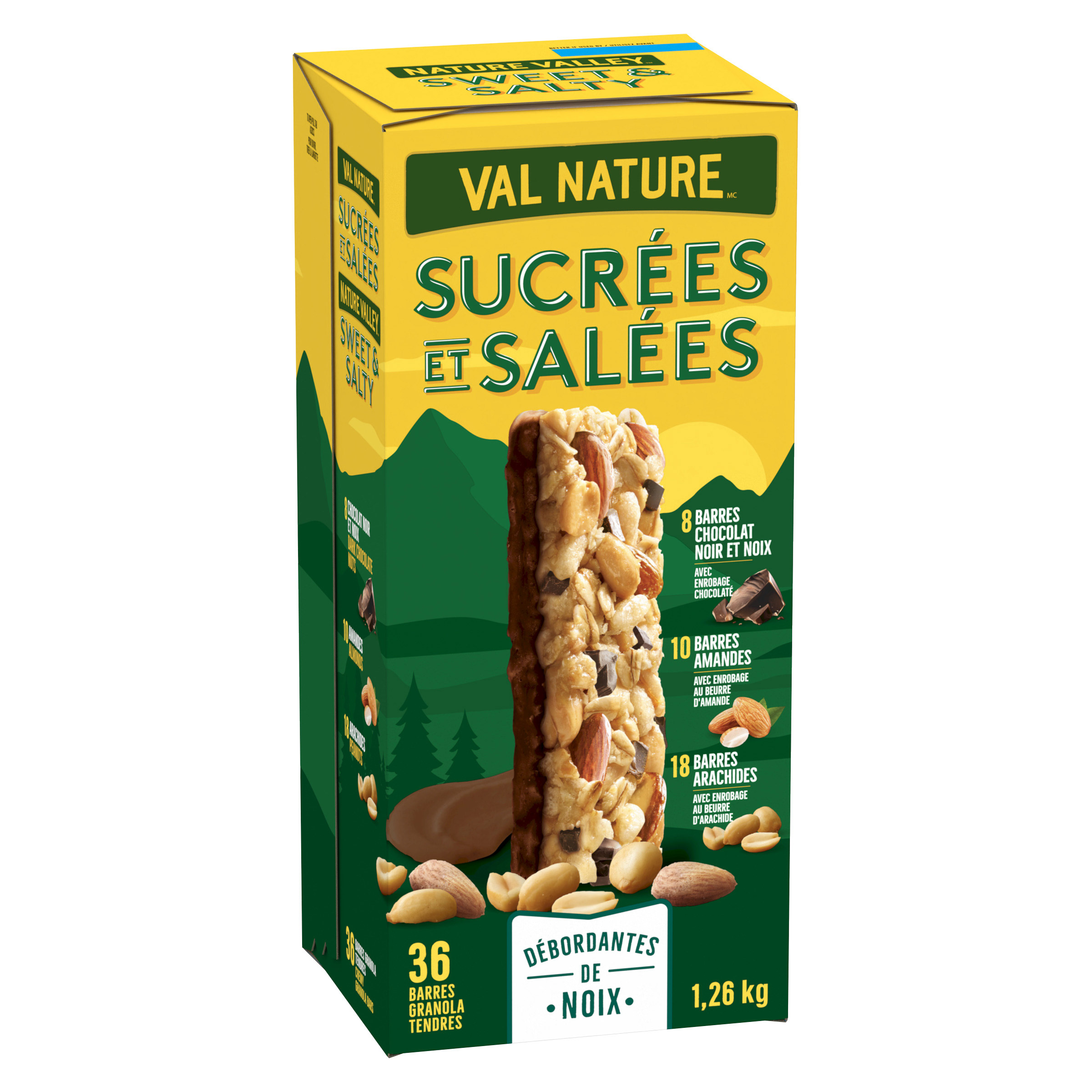 Barres granola sucrées et salées Val Nature