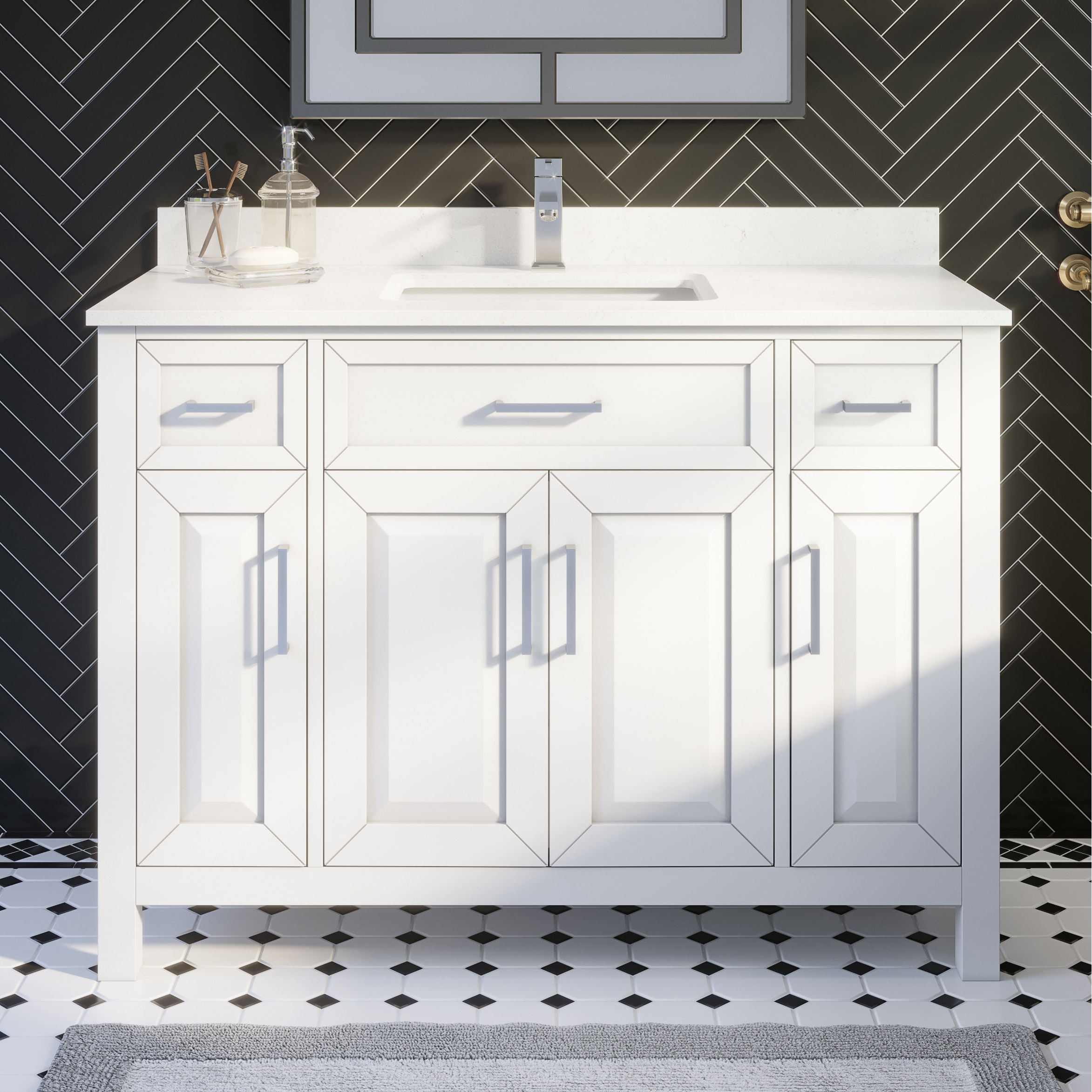 Modern White Bathroom Vanities