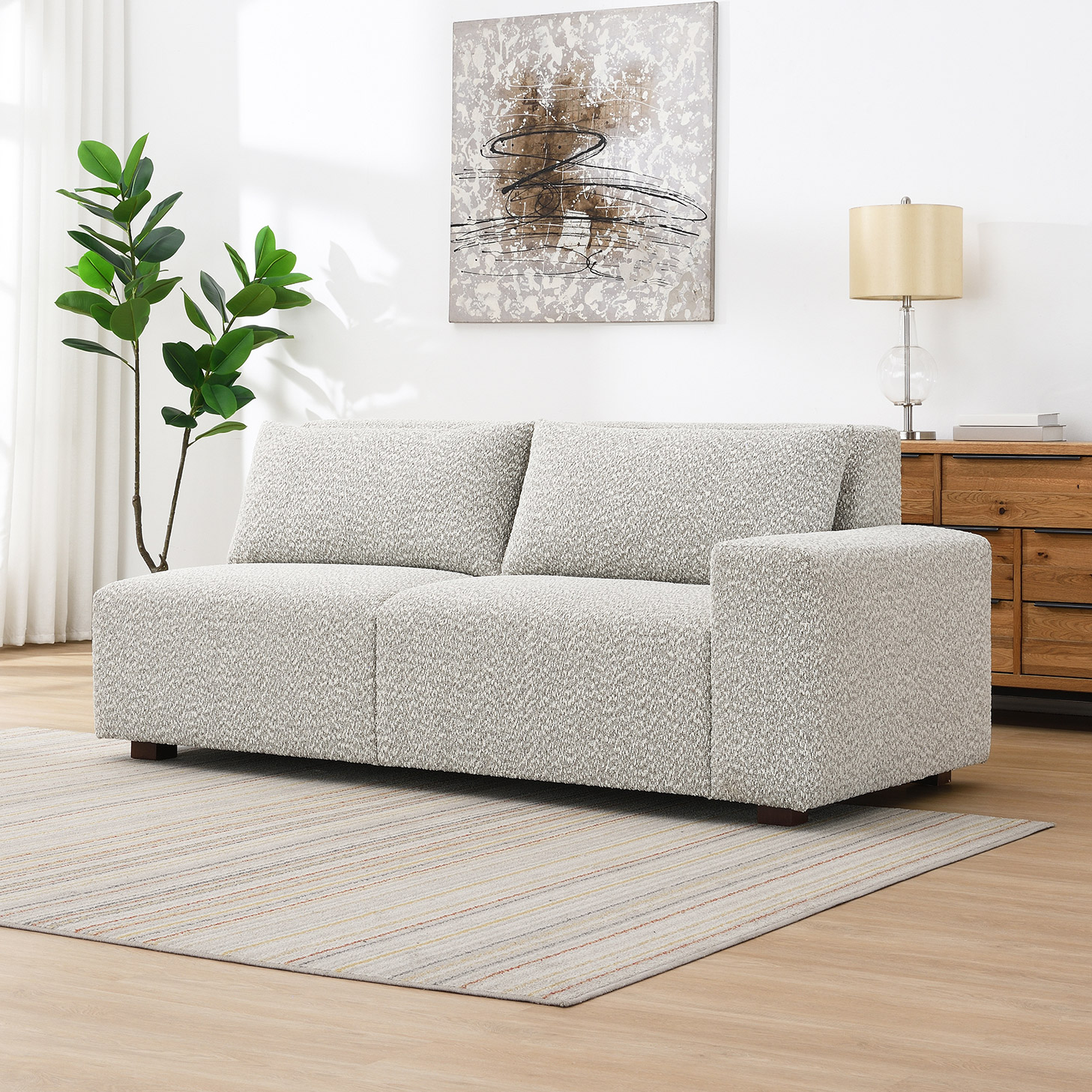 関家具NOWHERE LIKE  MANTA Zyllah Left-hand Facing 2-piece Fabric Sofa Chaise | Costco
