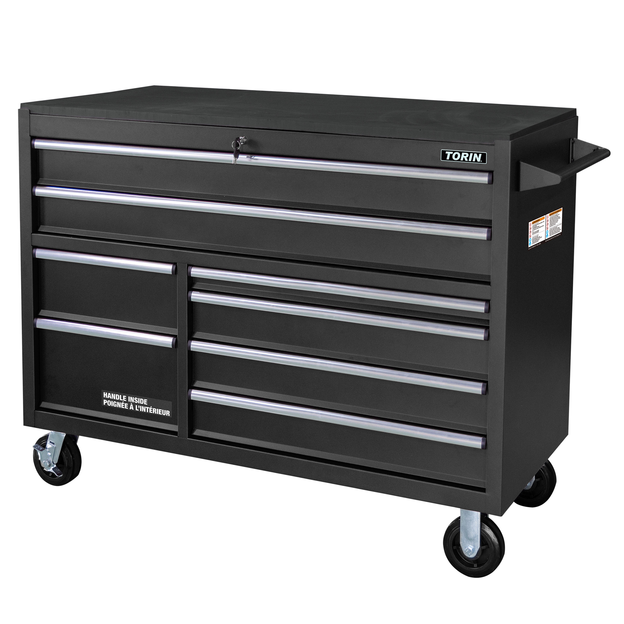 Torin 55 in. Heavy Duty 8 Drawer Rolling Cabinet