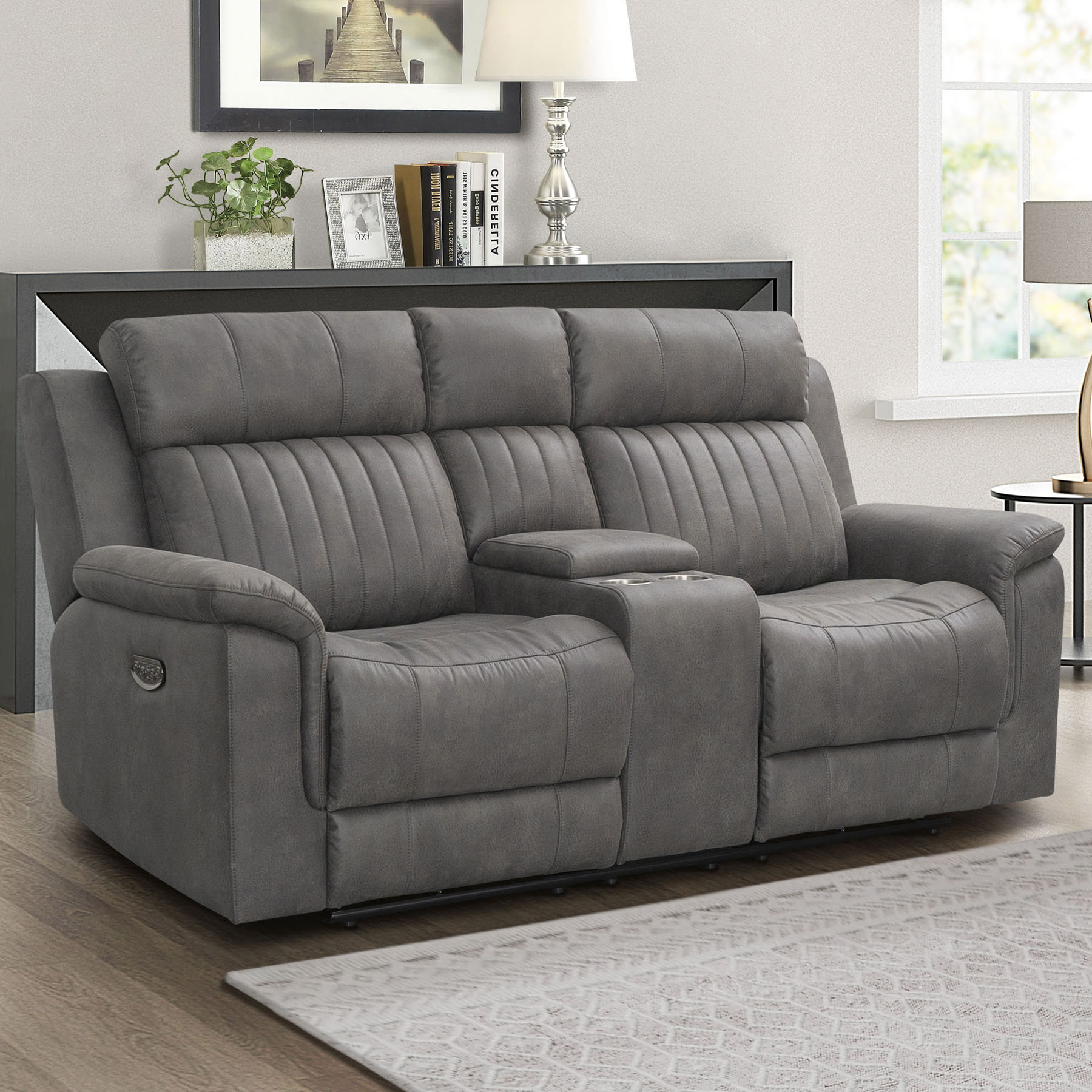 Garcelle 2-piece Fabric Power Reclining Set with Power Headrests