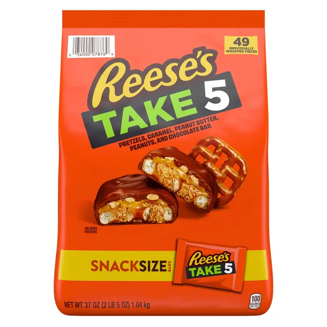 REESE'S TAKE 5 SNACK SIZE 37 OZ