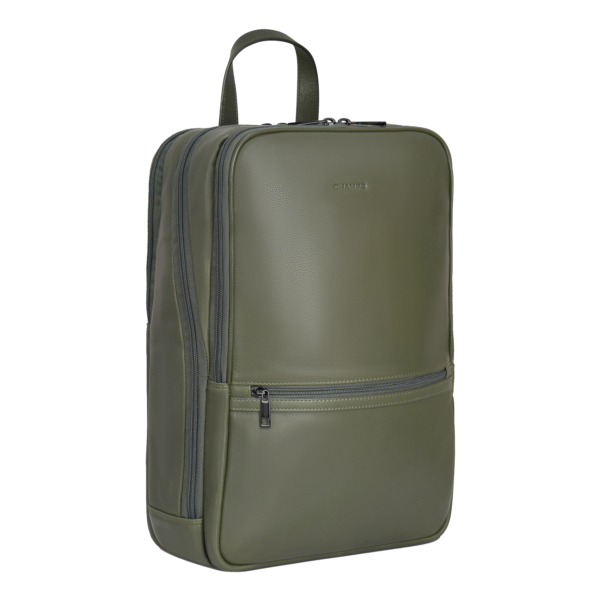 Champs Onyx Collection Classic Leather Backpack, 15 L