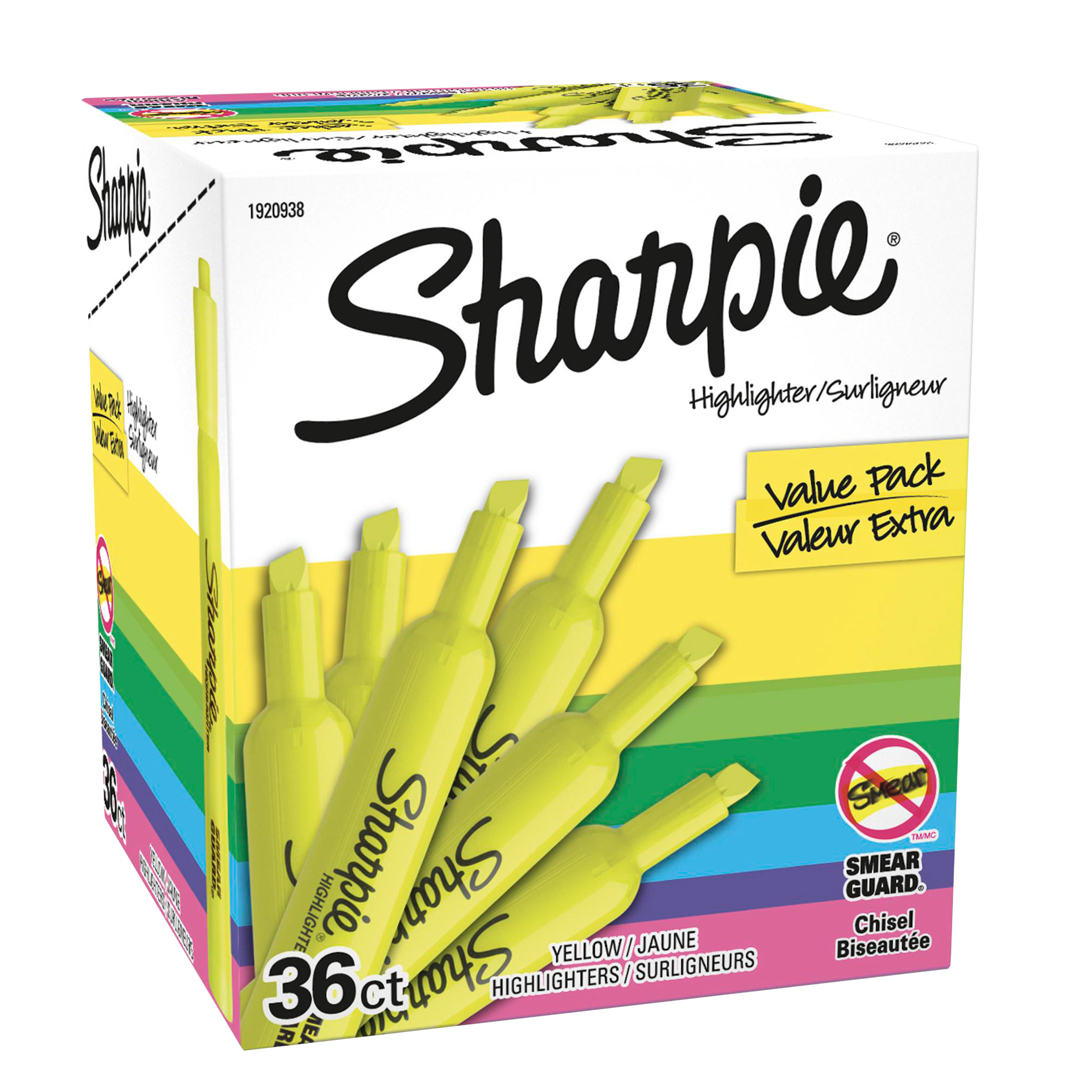 Sharpie Yellow Highlighter, 36-pack